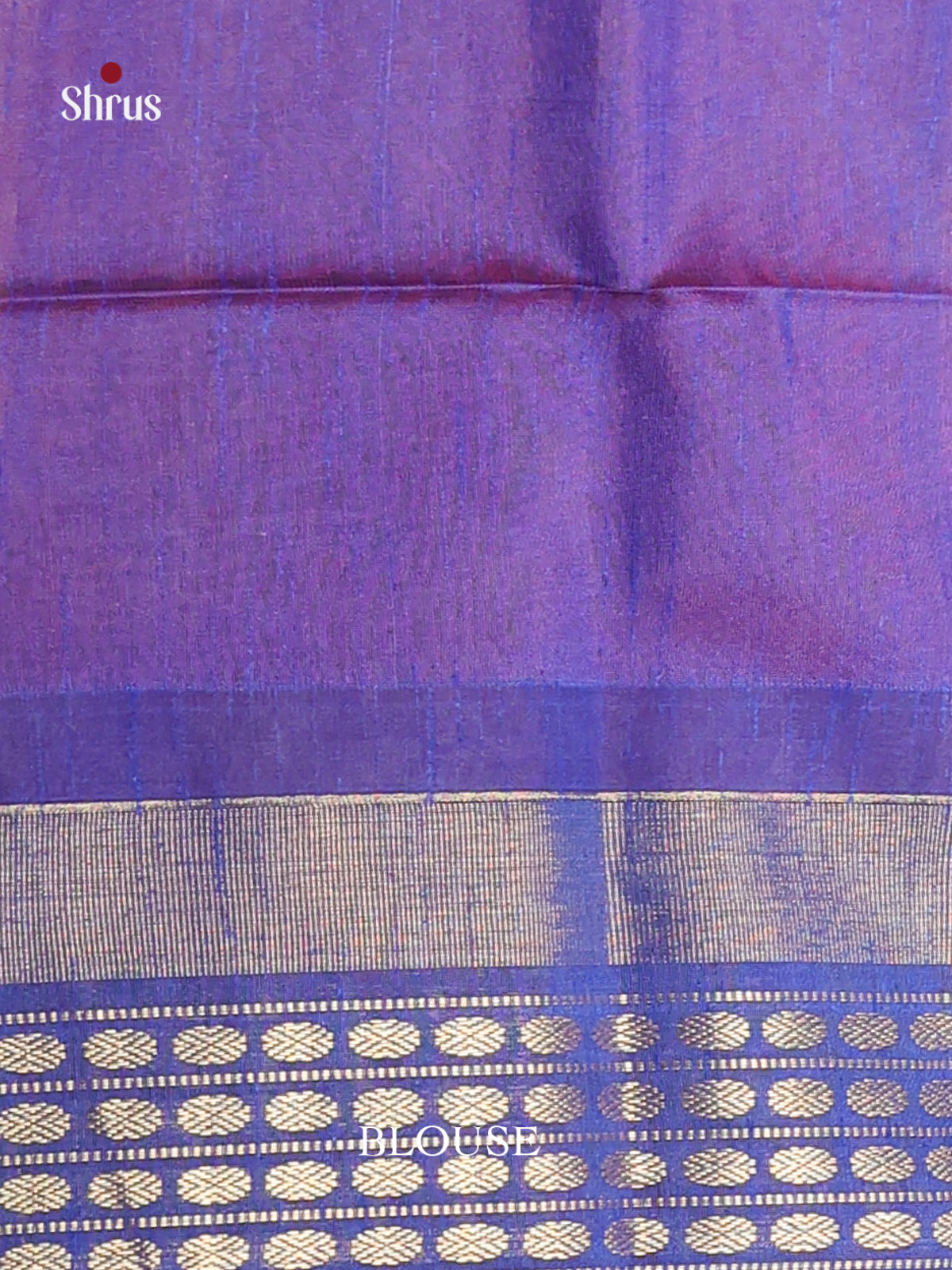 Red & Blue - Semi Rawsilk Saree - Shop on Shrus.com
