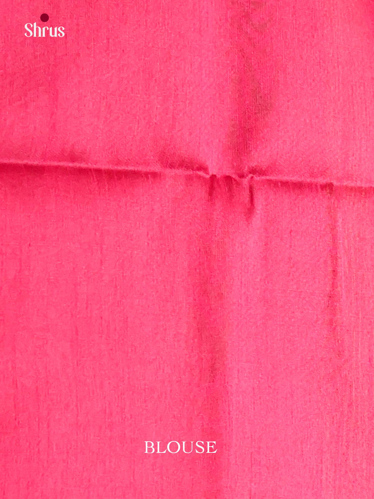 Blue & Pink - Semi Raw silk Saree