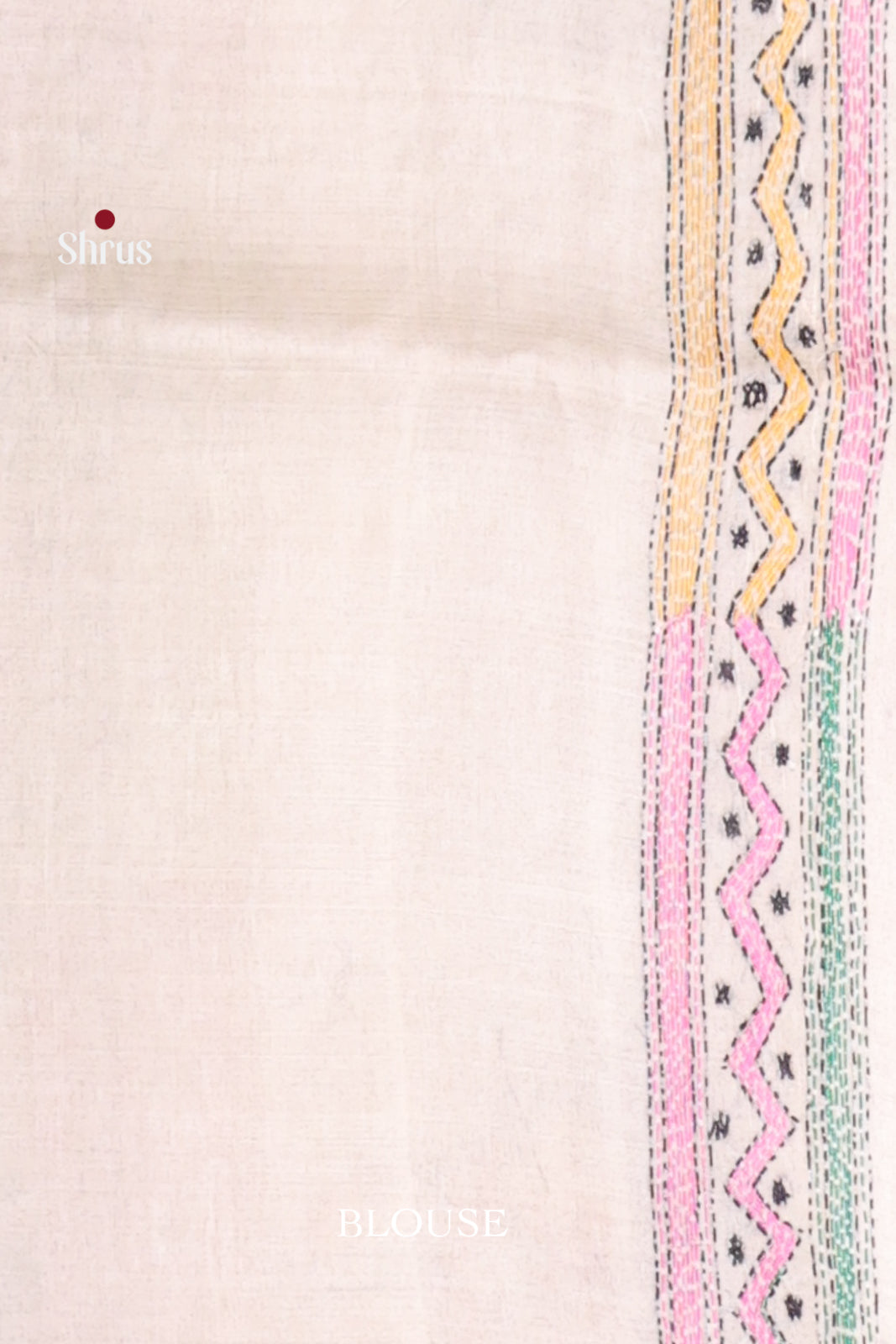 Cream(Single Tone) - Tussar Saree - Shop on Shrus.com