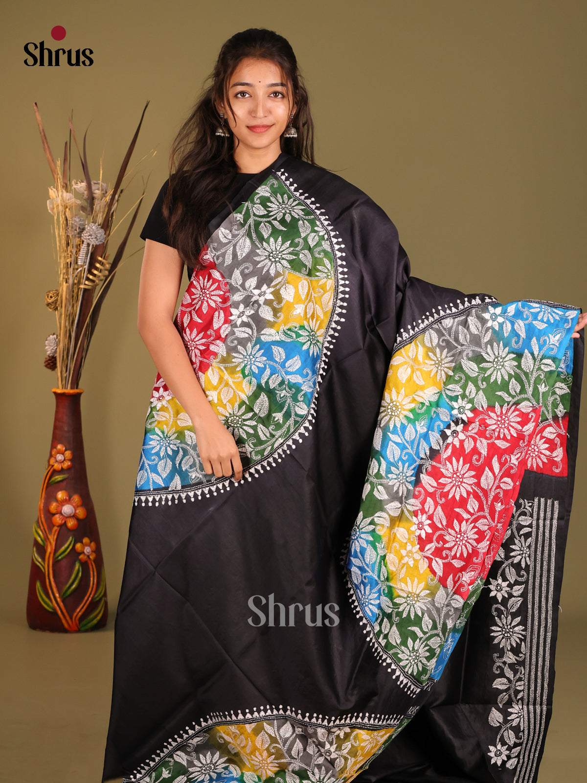 DHS11512 - Tussar Saree - Shop on Shrus.com