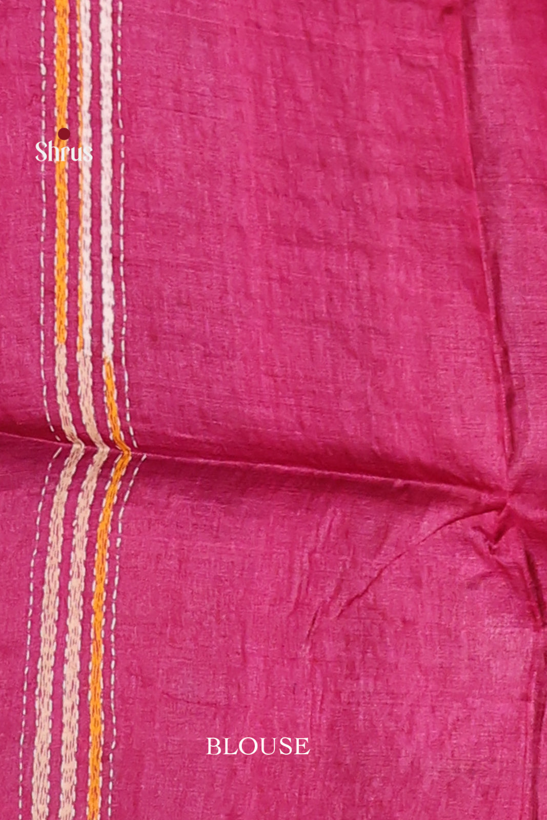 Exquisite Pink Tussar Silk Saree with Green Pallu - Shop on Shrus.com