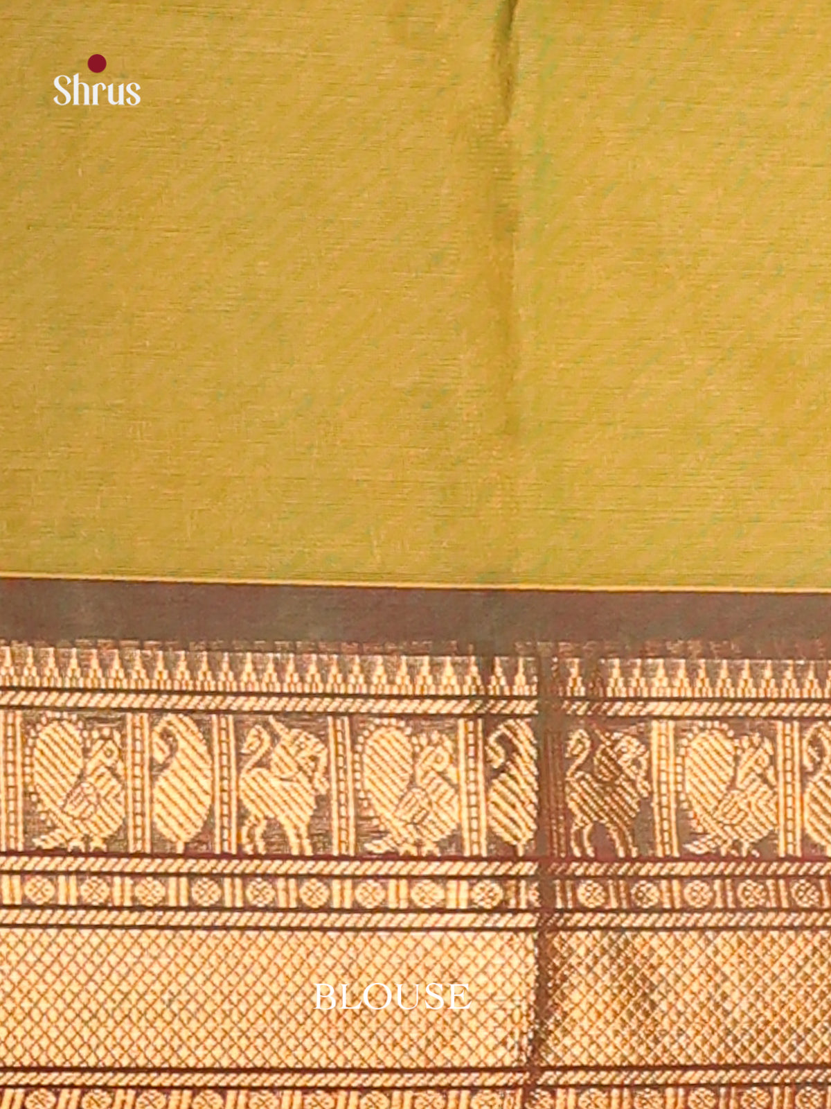 Mehandi Green & Maroon- Chettinad Cotton Saree