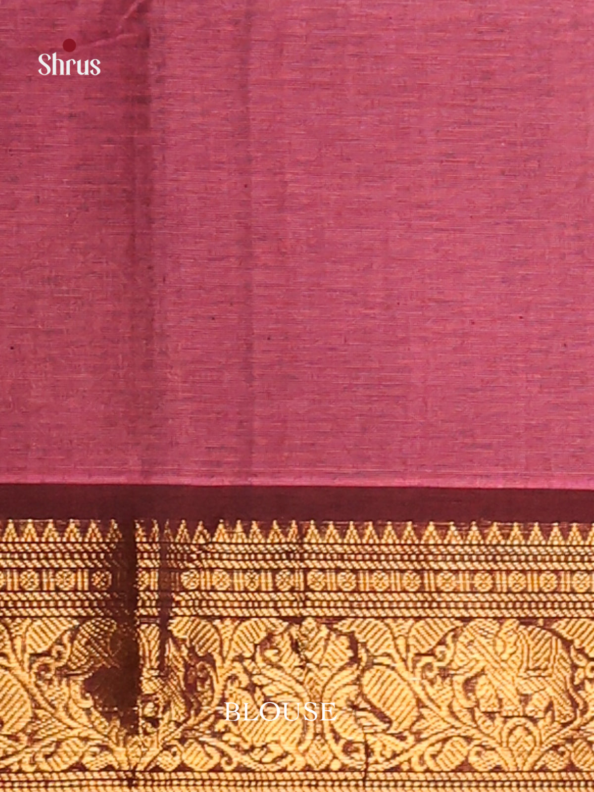 Onion Pink & Maroon- Chettinad Cotton Saree