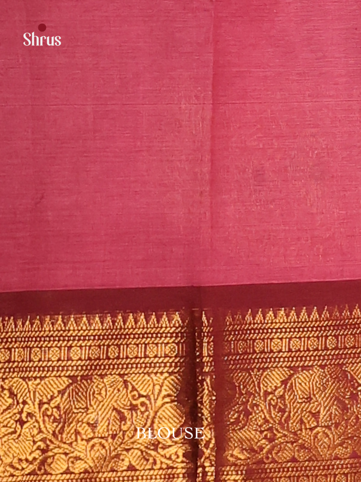 Lotus Pink & Maroon - Chettinad Cotton Saree