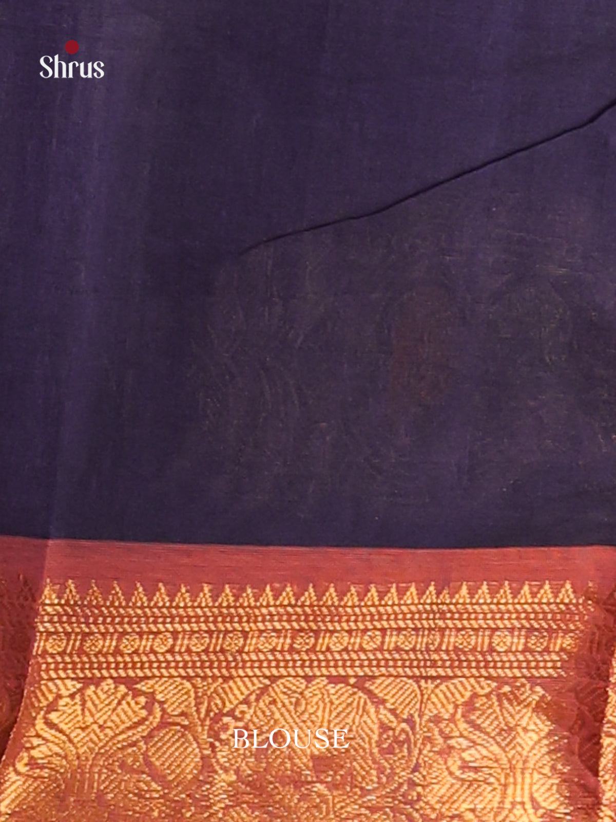 Blue & Orange- Chettinad Cotton Saree