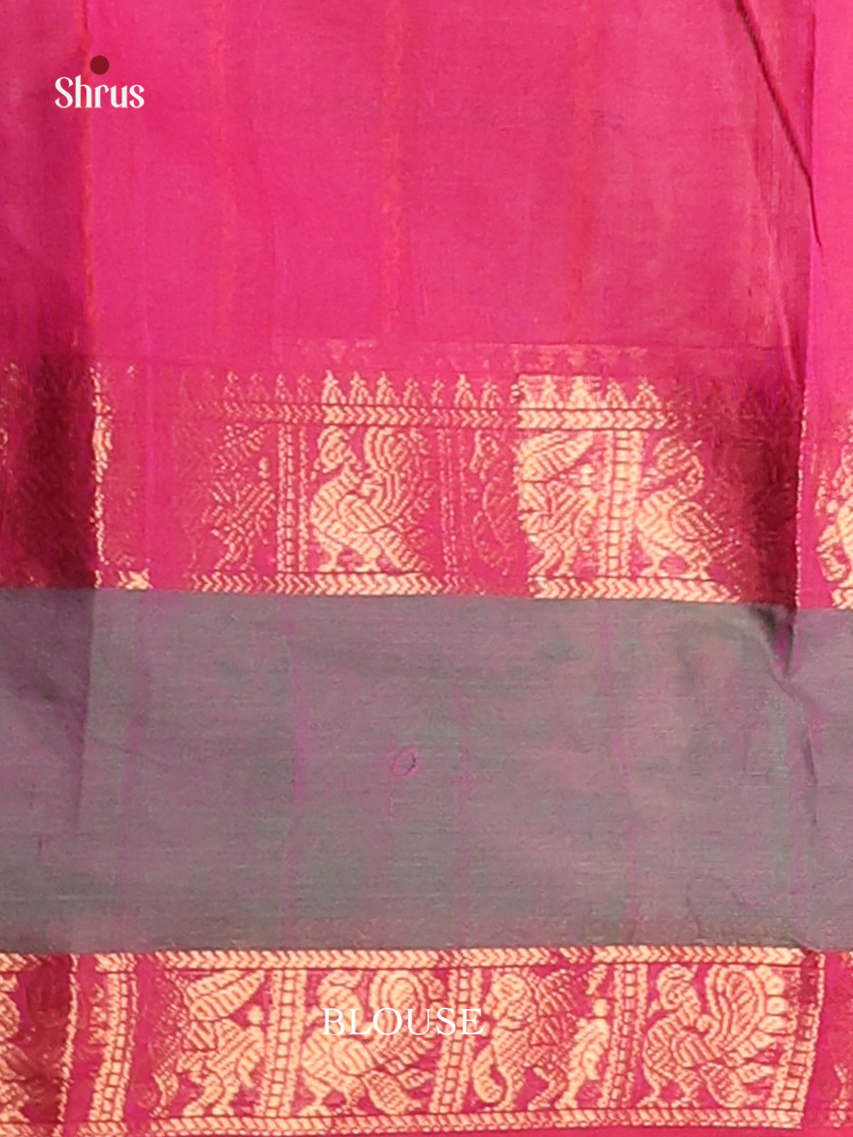 Pink & Grey - Chettinad Cotton Saree