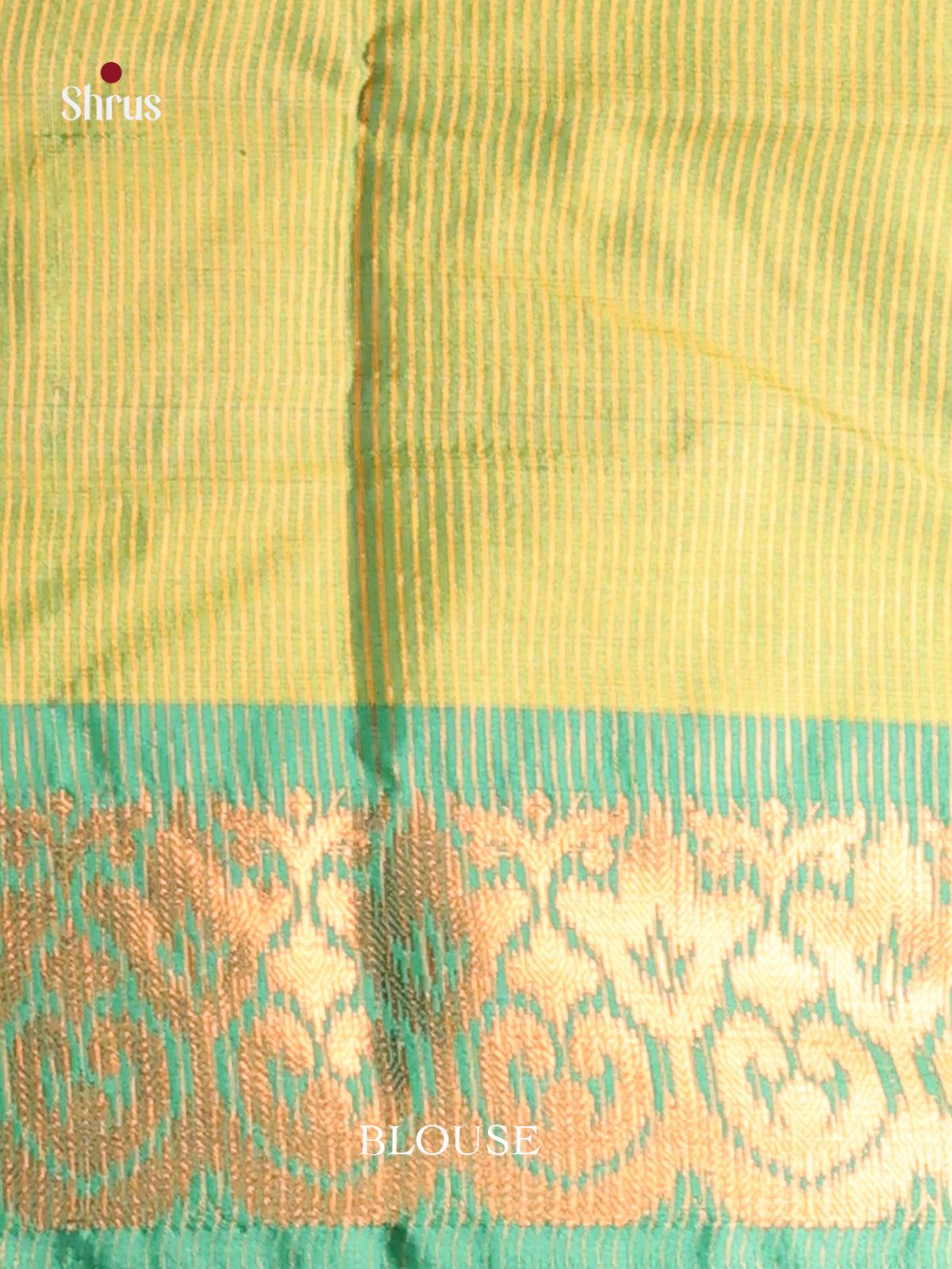 Pink & Green  - Semi Pochampally Saree - Shop on Shrus.com