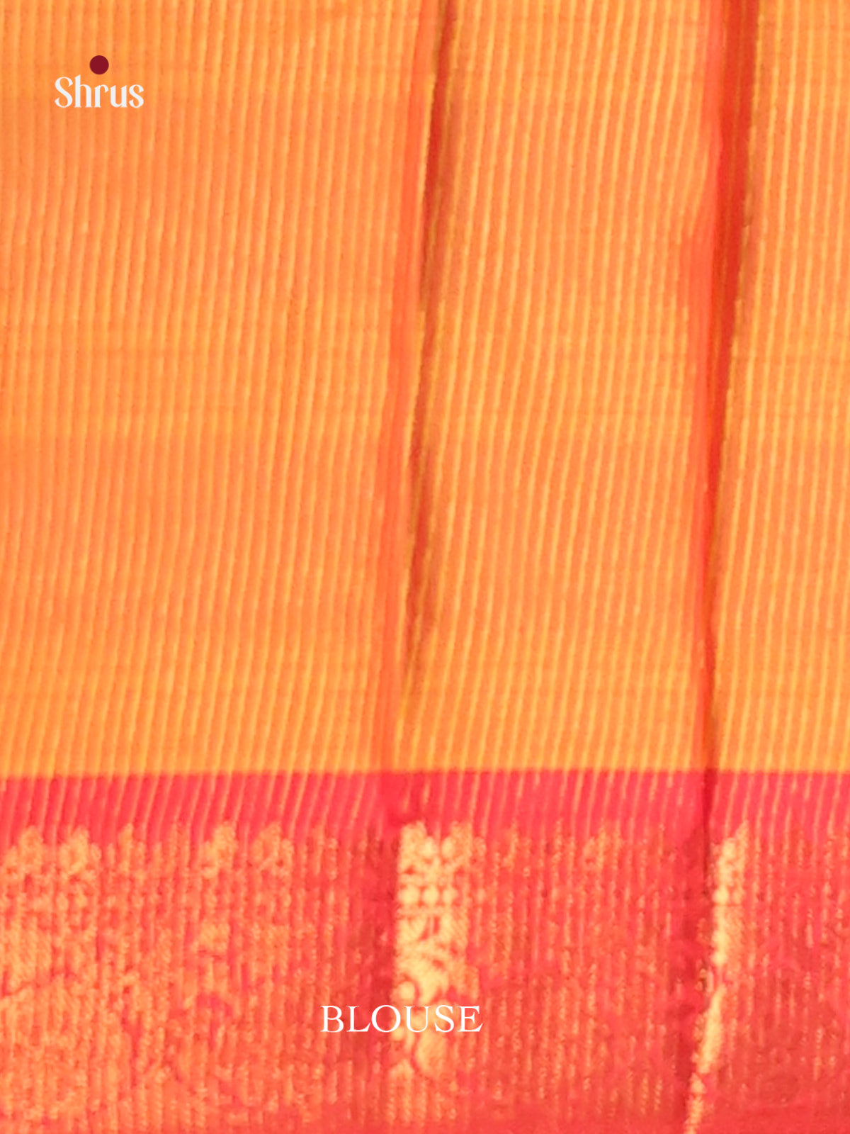Yellow & Red - Semi Pochampally Saree - Shop on Shrus.com