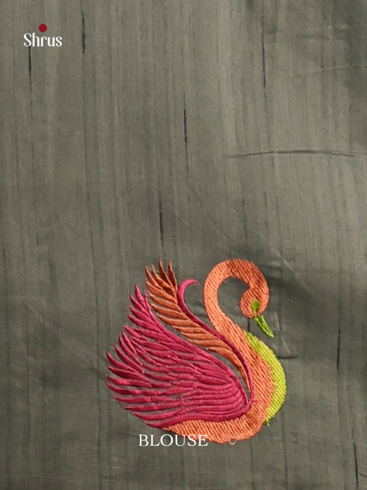 Grey - Semi Rawsilk Saree