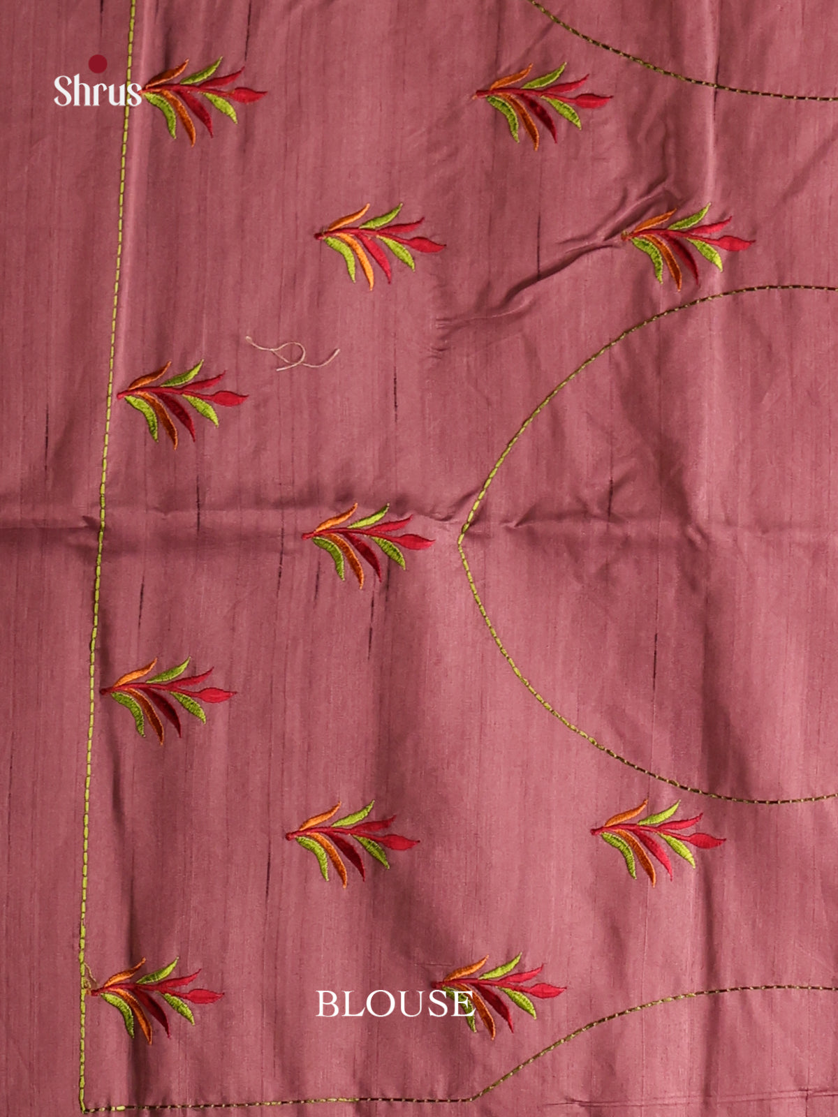 Brown - Semi Rawsilk Saree