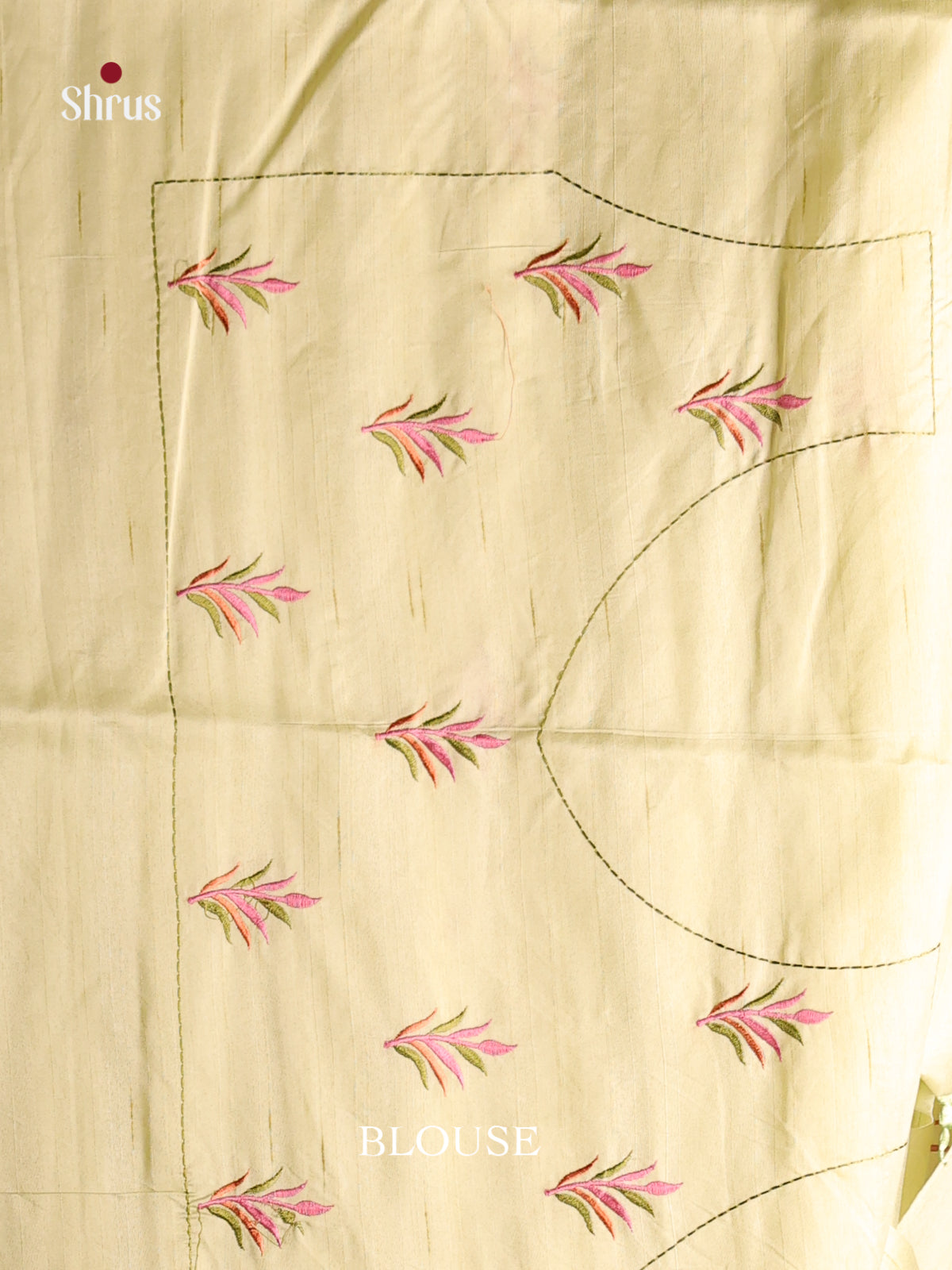 Light Green - Semi Rawsilk Saree - Shop on Shrus.com