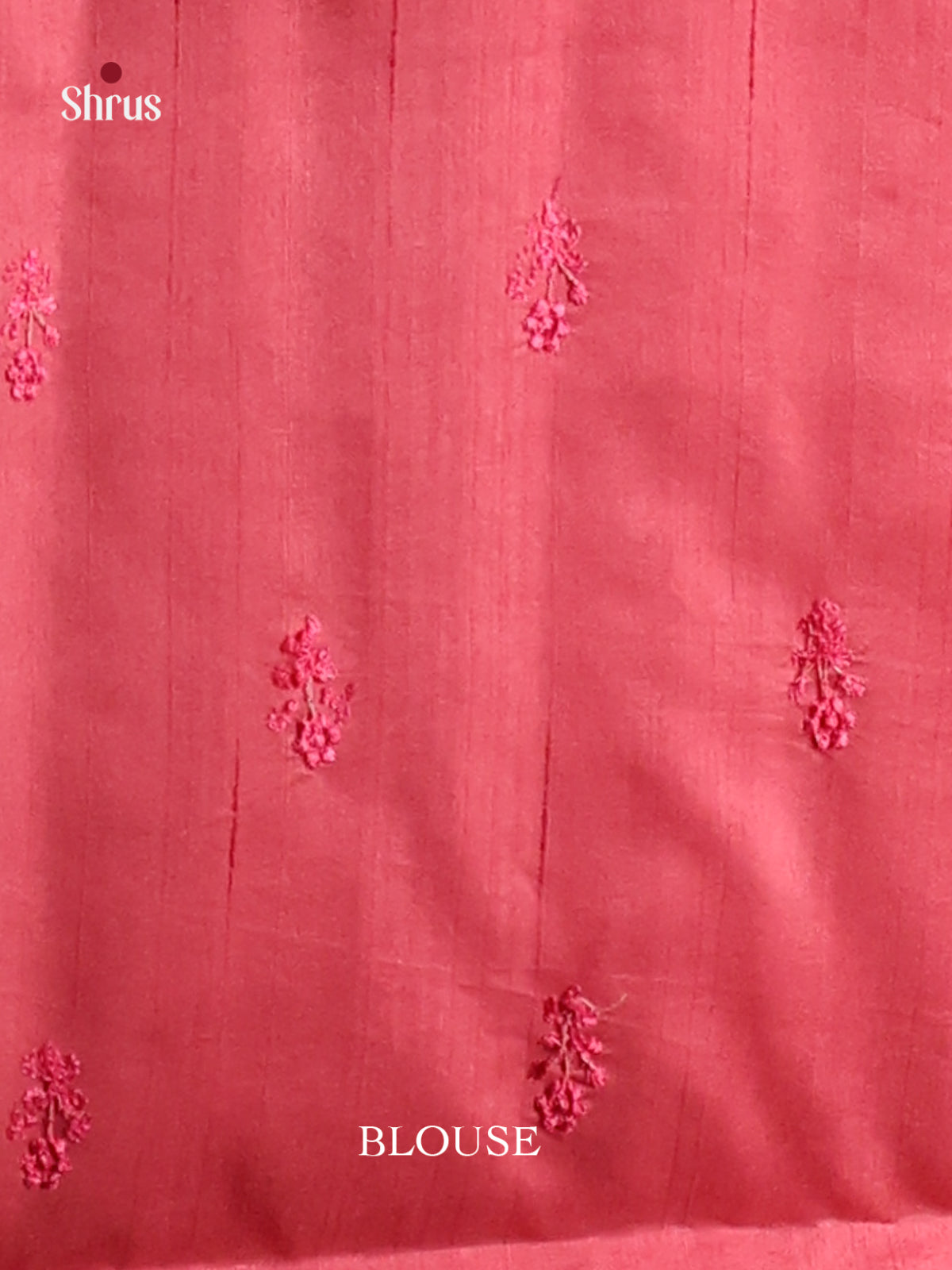 Pink - Semi Rawsilk Saree - Shop on Shrus.com