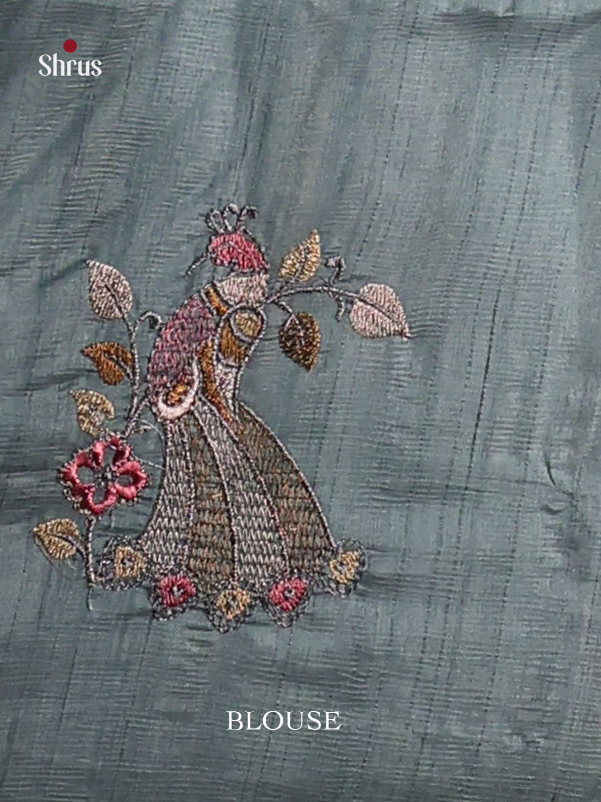 Grey - Semi Rawsilk Saree