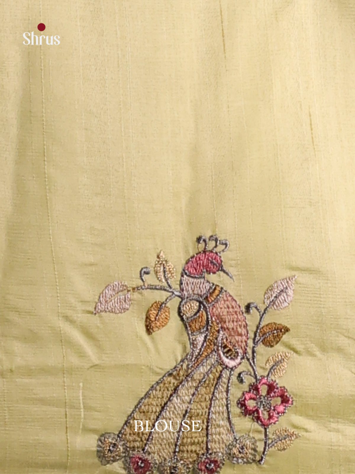 Light Green - Semi Rawsilk Saree