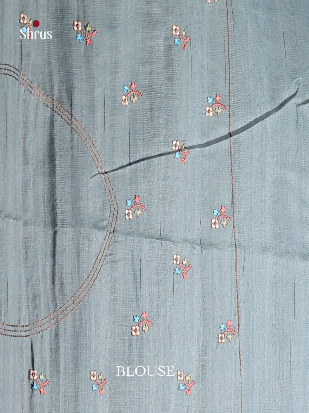 Grey - Semi Rawsilk Saree