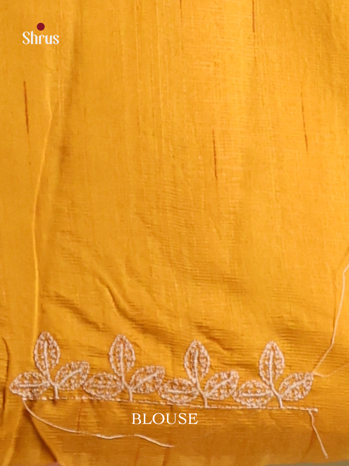 Mustard- Semi Rawsilk Saree - Shop on Shrus.com