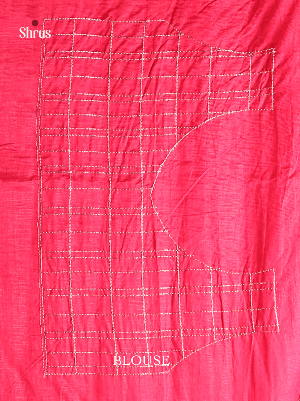Pink - Semi Rawsilk Saree - Shop on Shrus.com