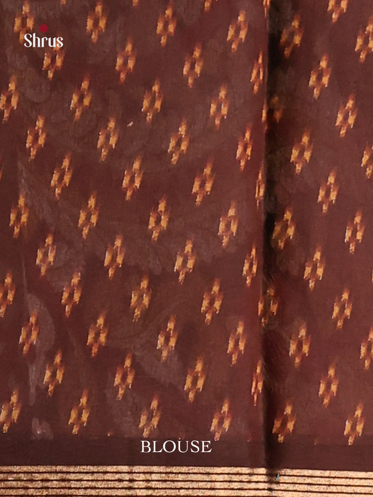 Light Brown & Brown - Art Modal Saree - Shop on Shrus.com