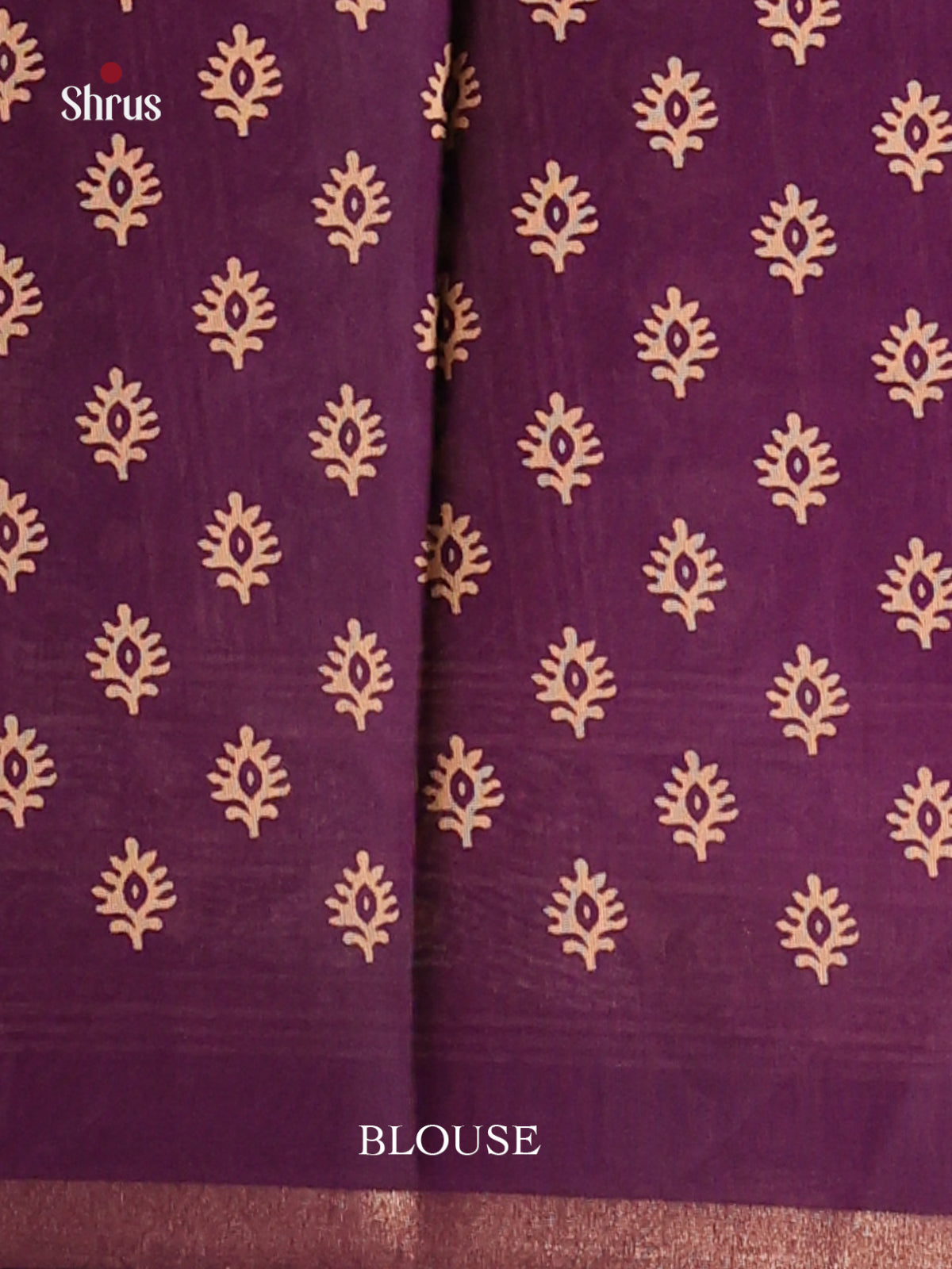 Dark Lavender & Violet  - Art Modal Saree - Shop on Shrus.com