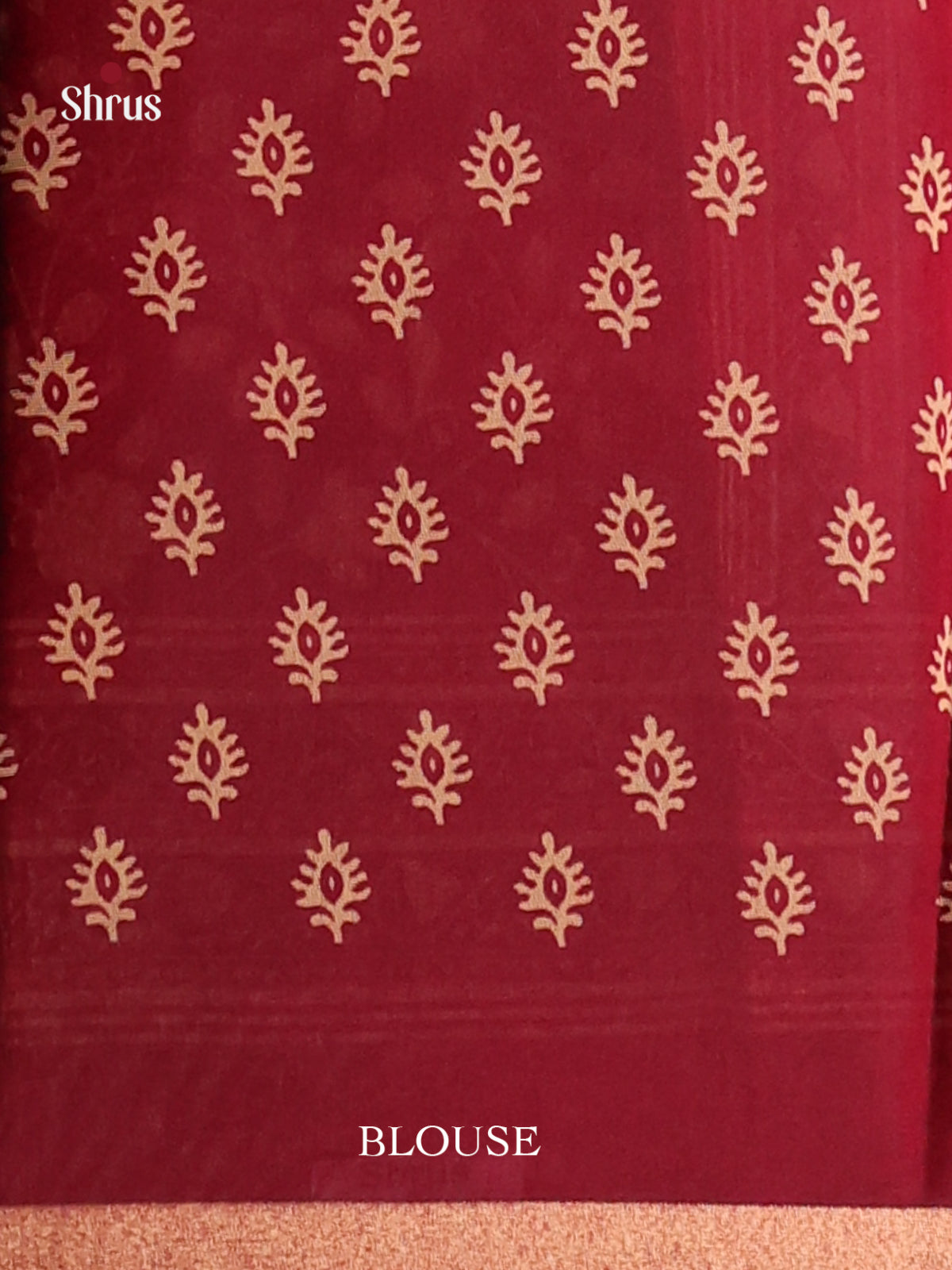 Red & Maroon - Art Modal Saree - Shop on Shrus.com