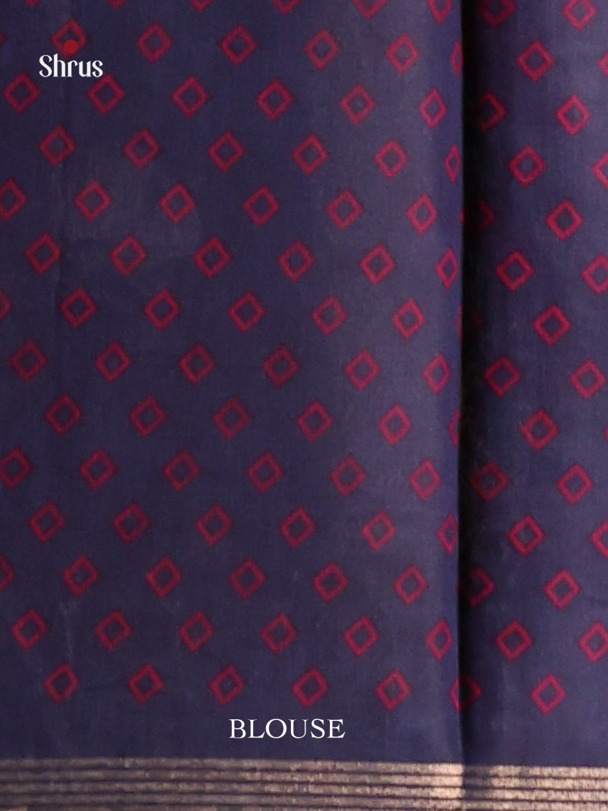 Maroon & Blue - Art Modal Saree - Shop on Shrus.com
