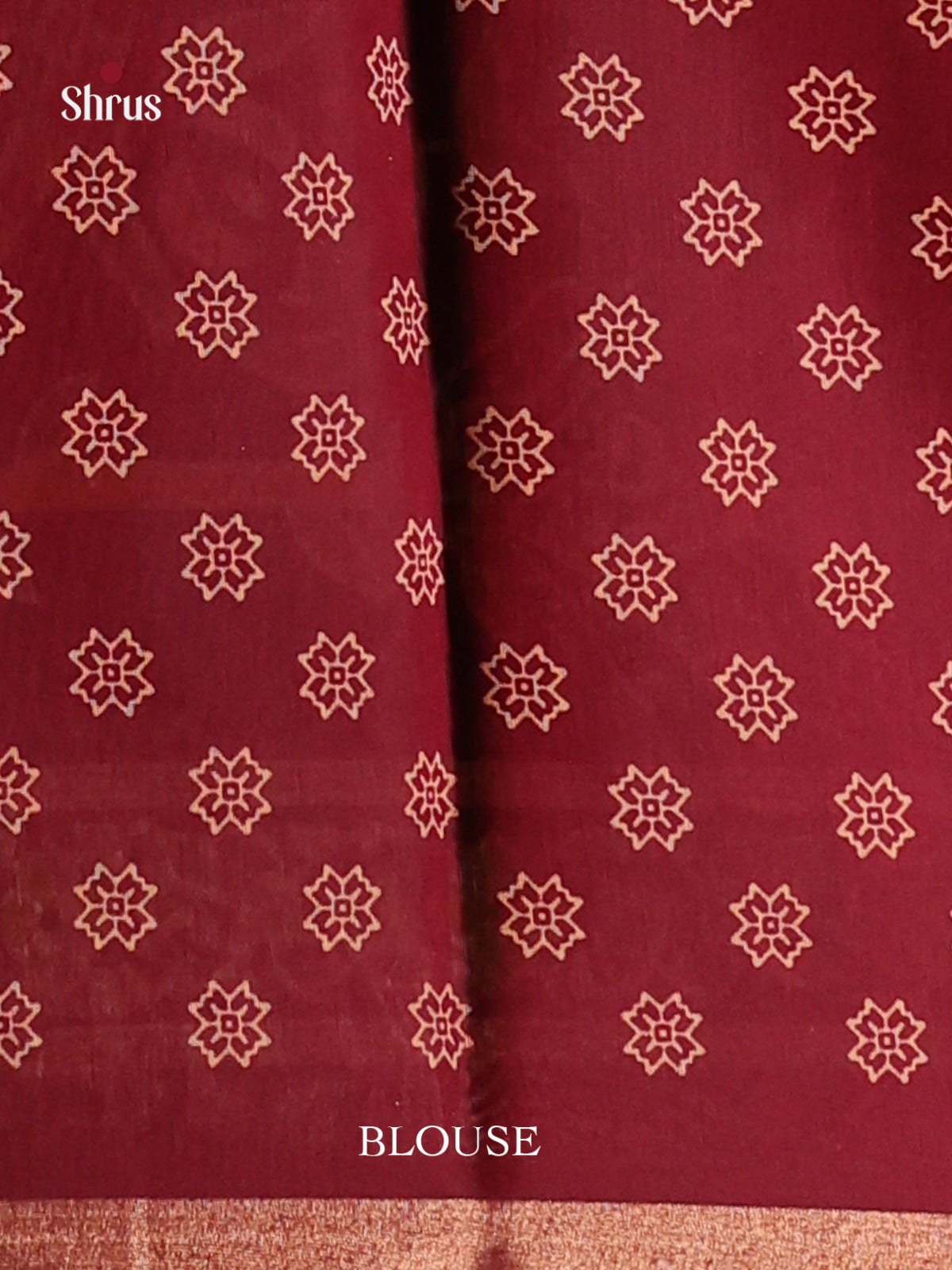 Red & Maroon - Art Modal Saree - Shop on Shrus.com