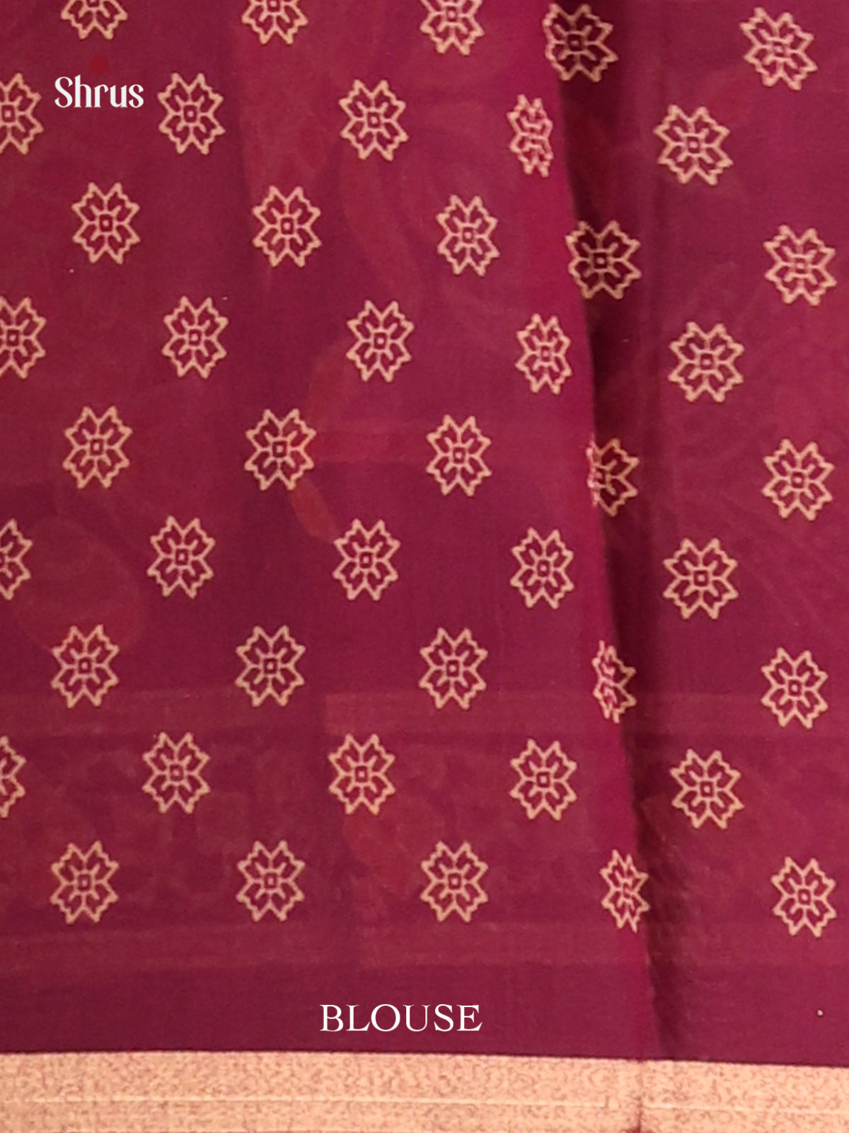 Brick & Maroon - Art Modal Saree