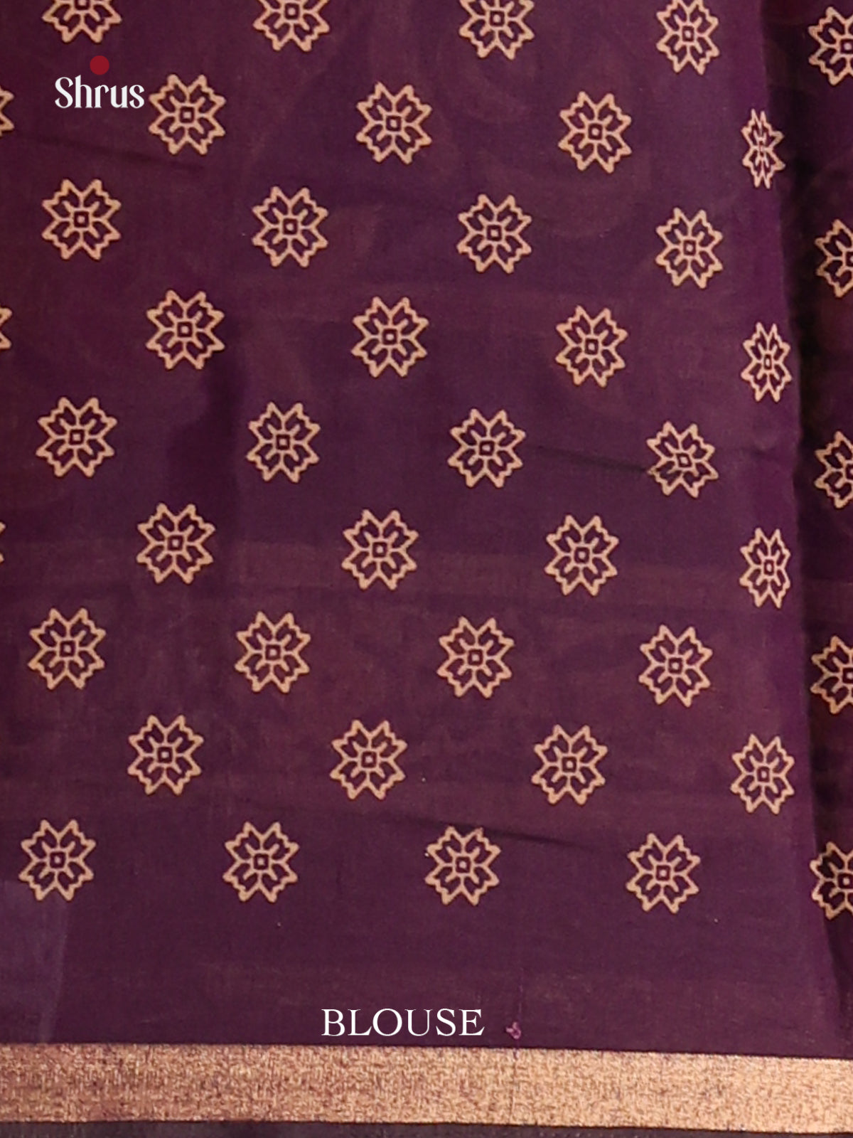 Dark Lavender & Violet- Art Modal Saree - Shop on Shrus.com