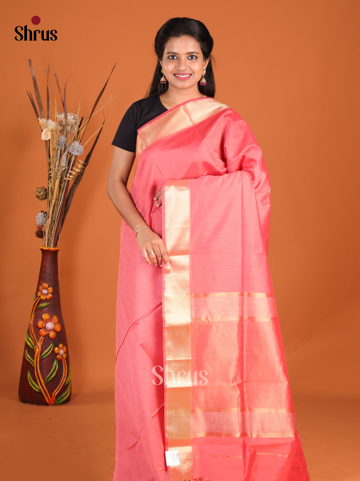 Peachish Pink- Art Maheshwari  Saree