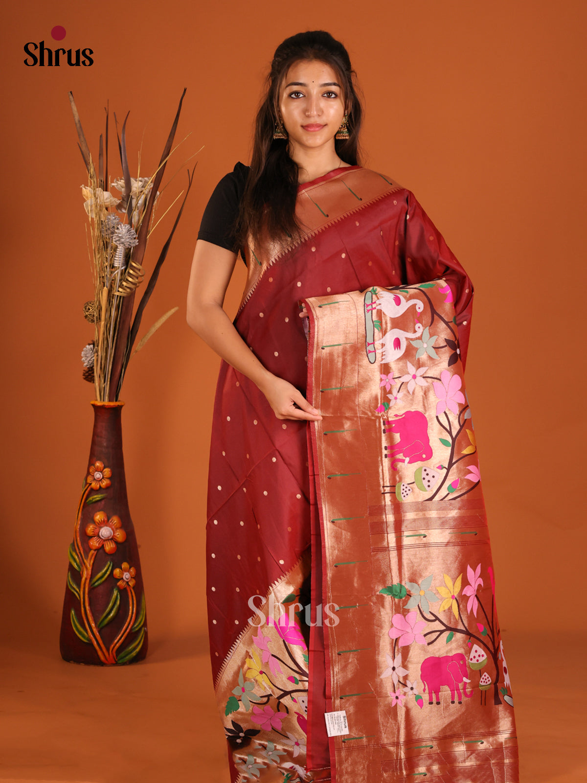 DHS12232 - Semi Paithani Saree