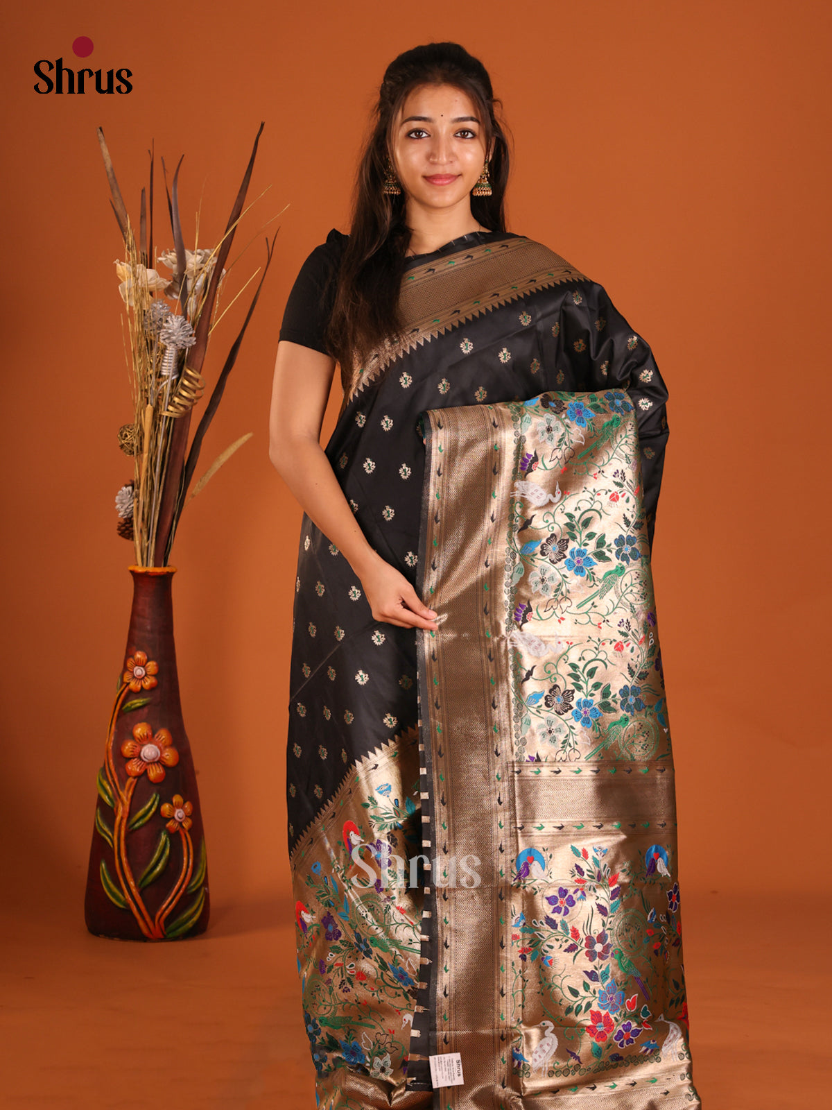 DHS12235 - Semi Paithani Saree