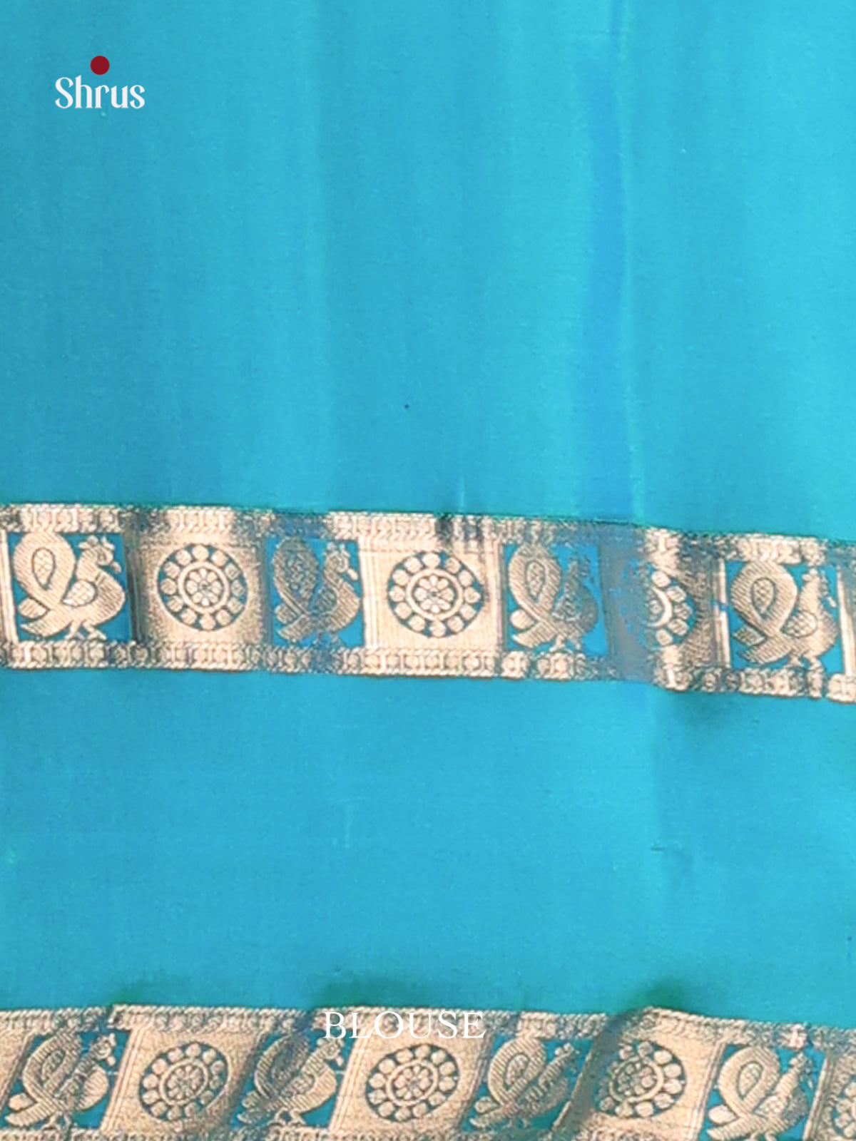 Violet & Blue Soft Silk Saree with rettaipet zari border - Shop on Shrus.com