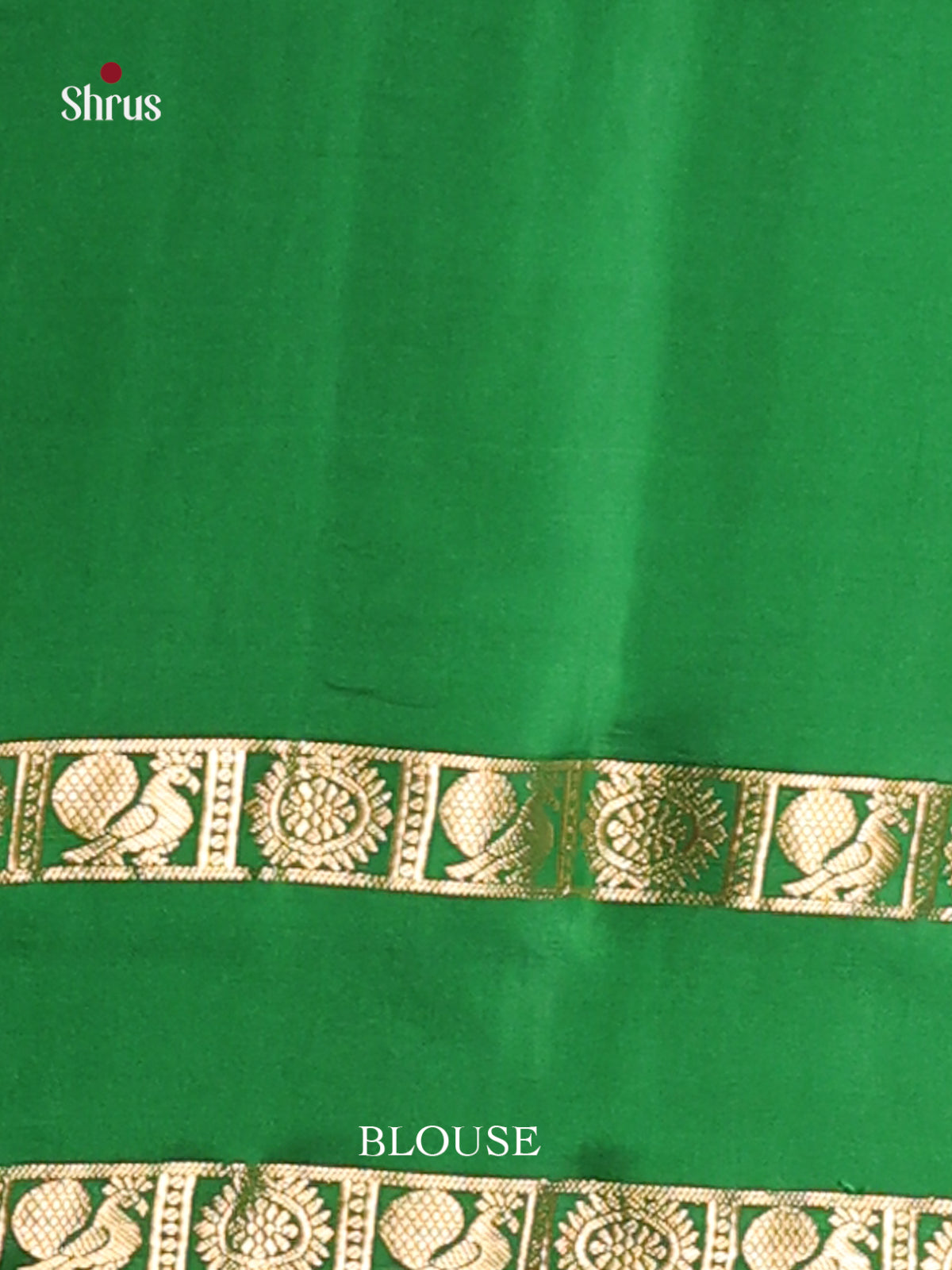 Maroon & Green Soft Silk Saree with rettaipet Zari border - Shop on Shrus.com