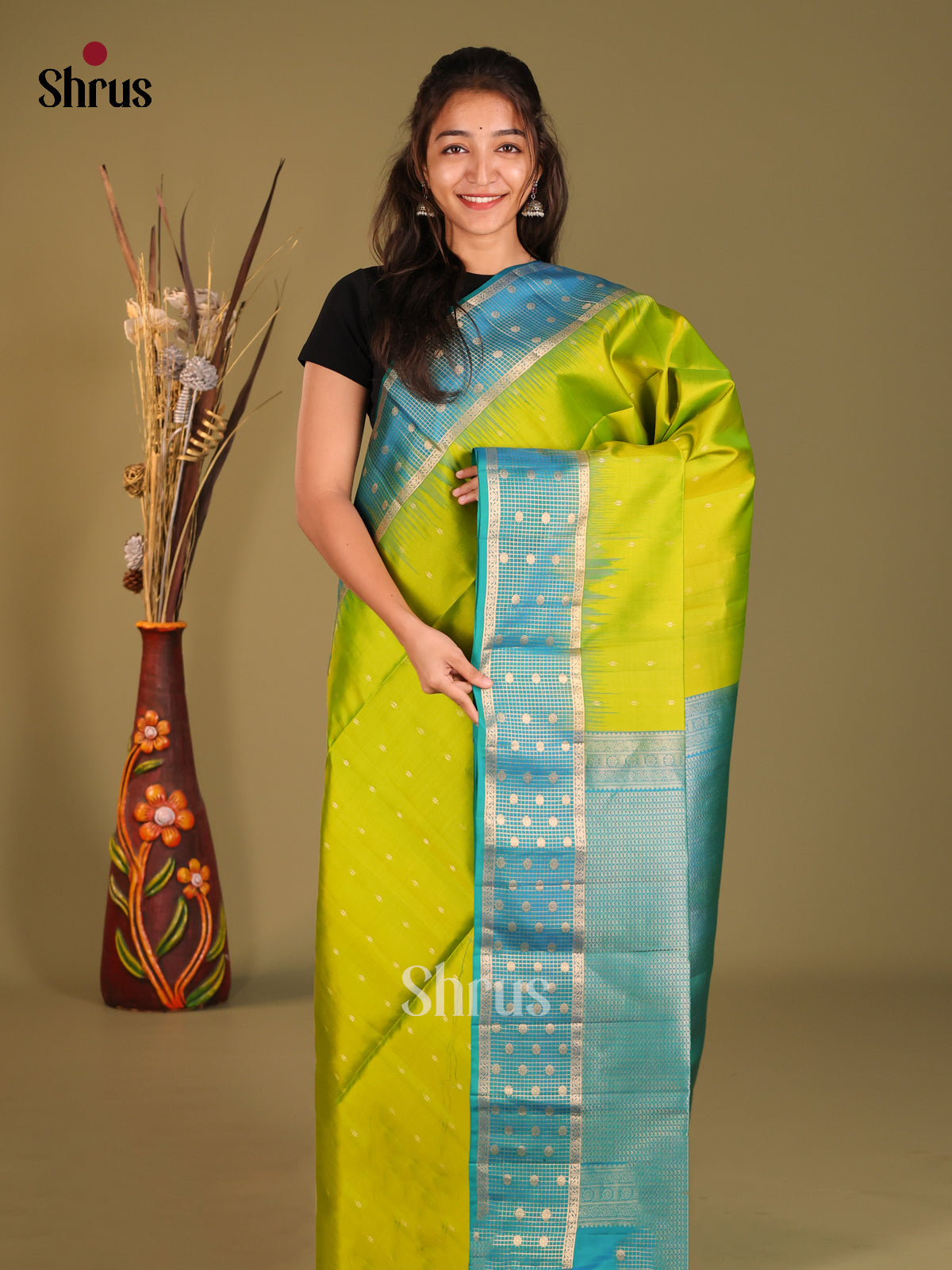DHS12256-Soft Silk Saree - Shop on Shrus.com