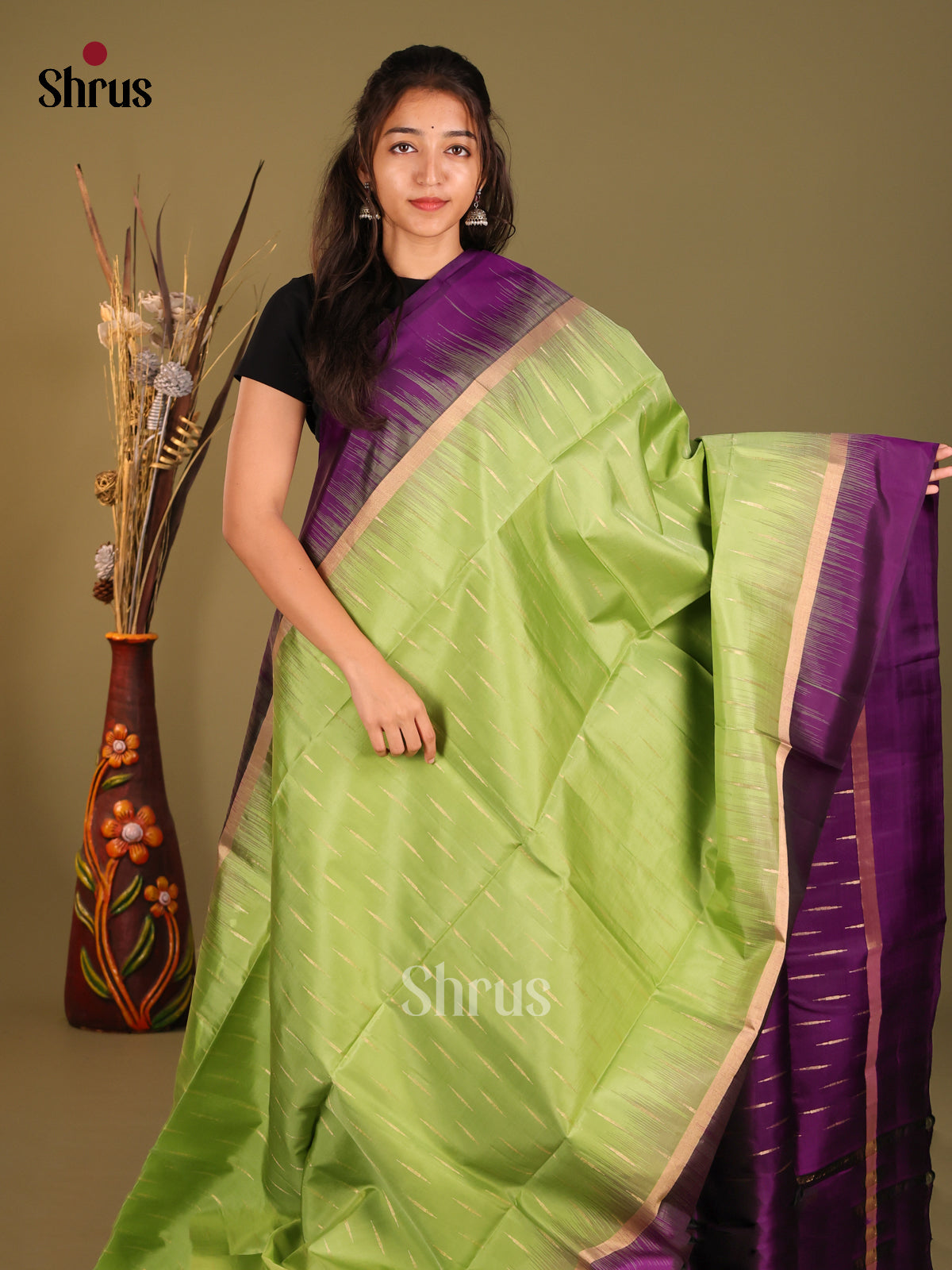 DHS12260-Soft Silk Saree - Shop on Shrus.com