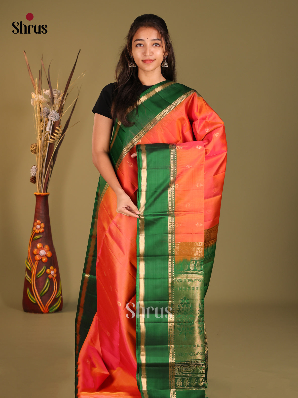 DHS12266-Soft Silk Saree