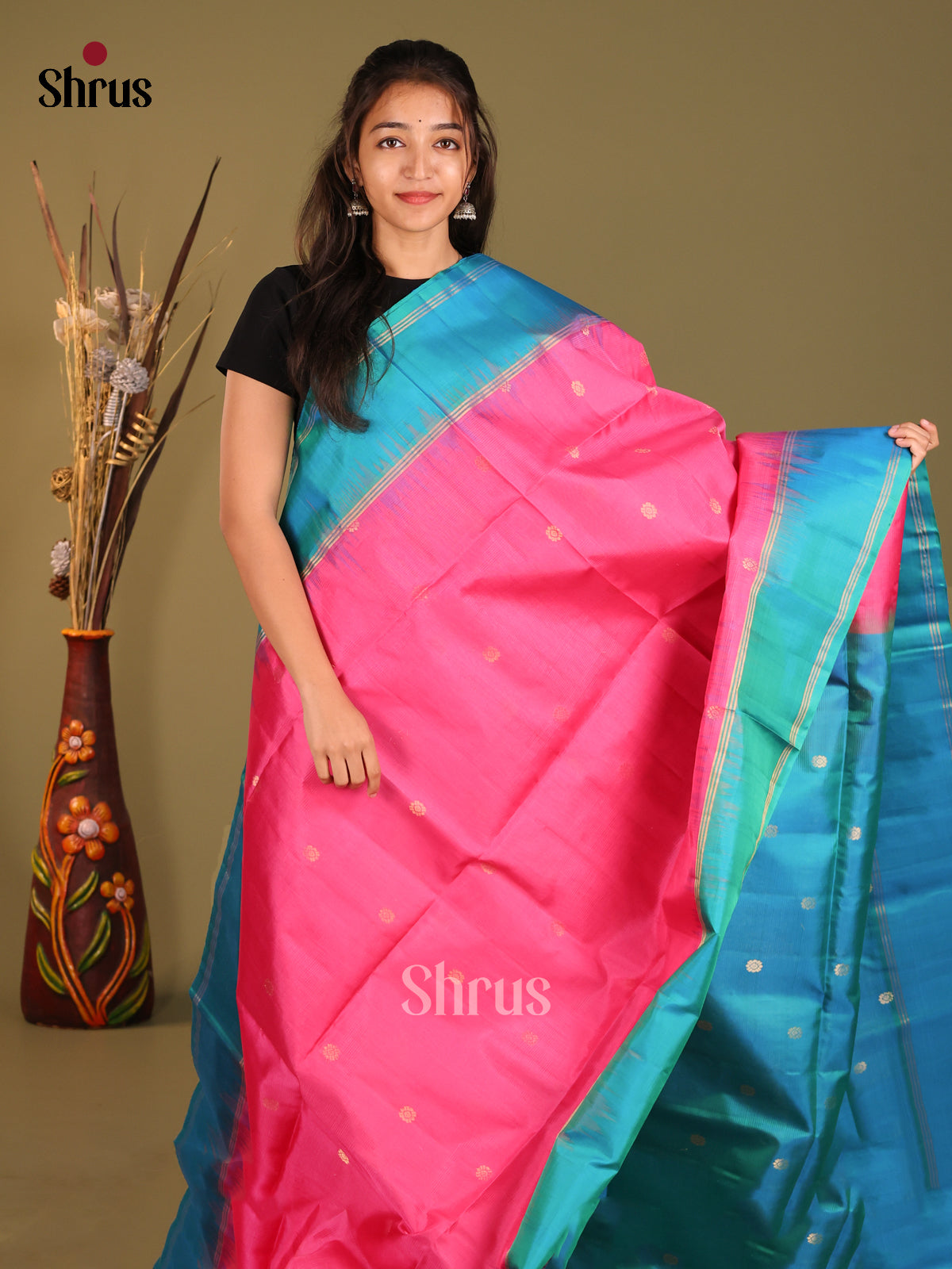 DHS12271-Soft Silk Saree - Shop on Shrus.com