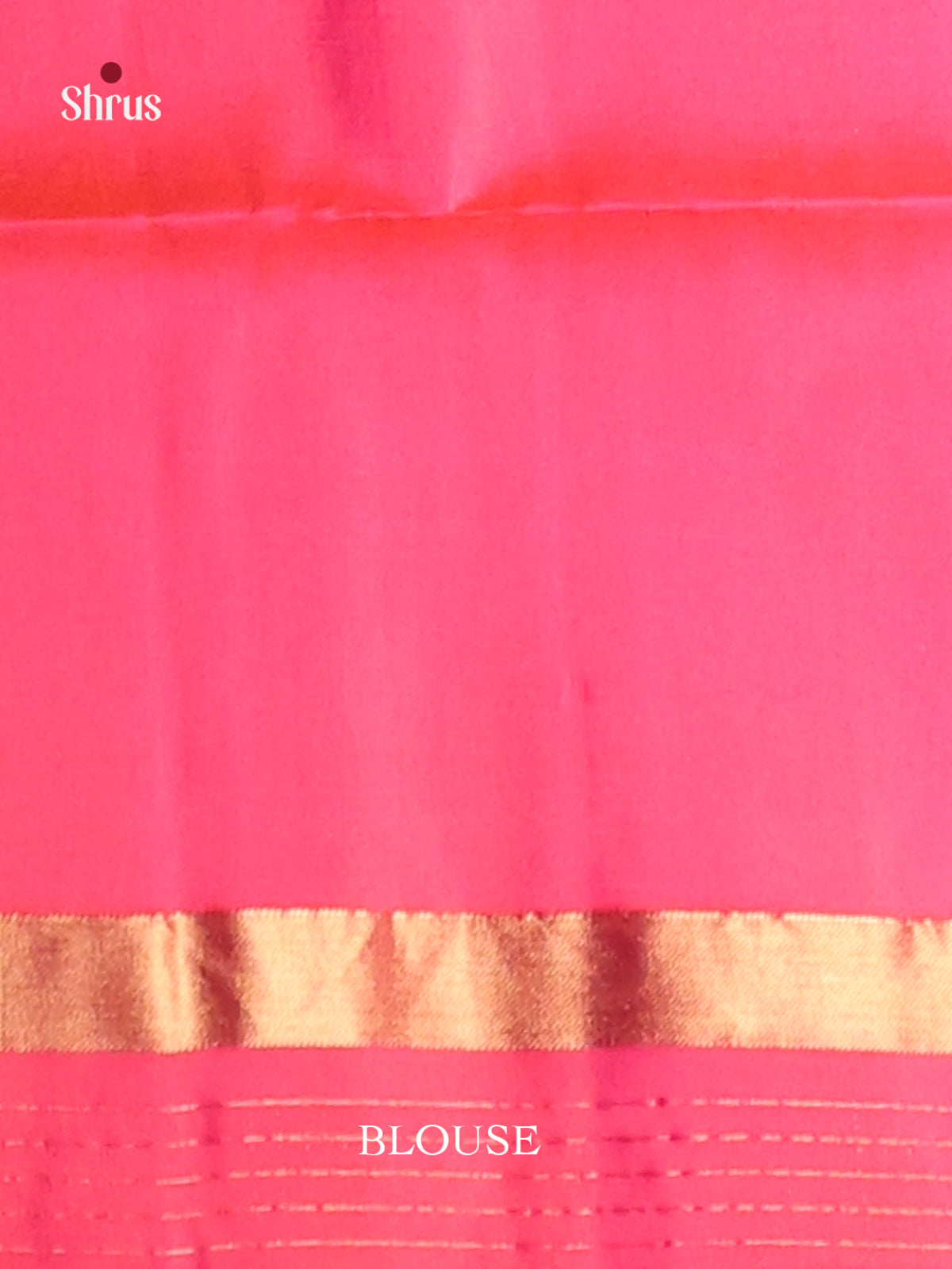 Blue & Orangish Pink Soft Silk Saree gleams with zari floral buttas - Shop on Shrus.com