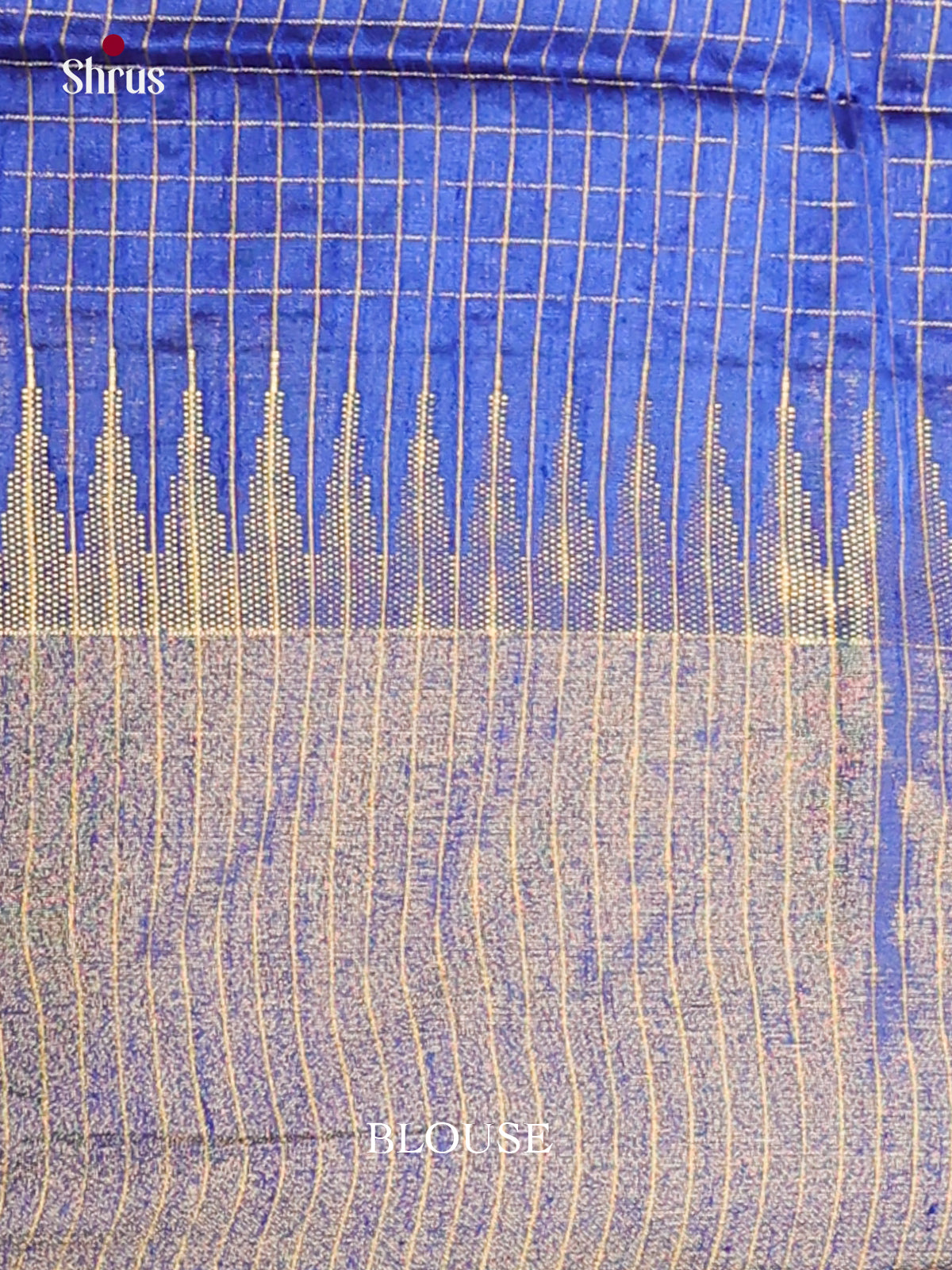 Green & Blue - Semi Rawsilk Saree - Shop on Shrus.com