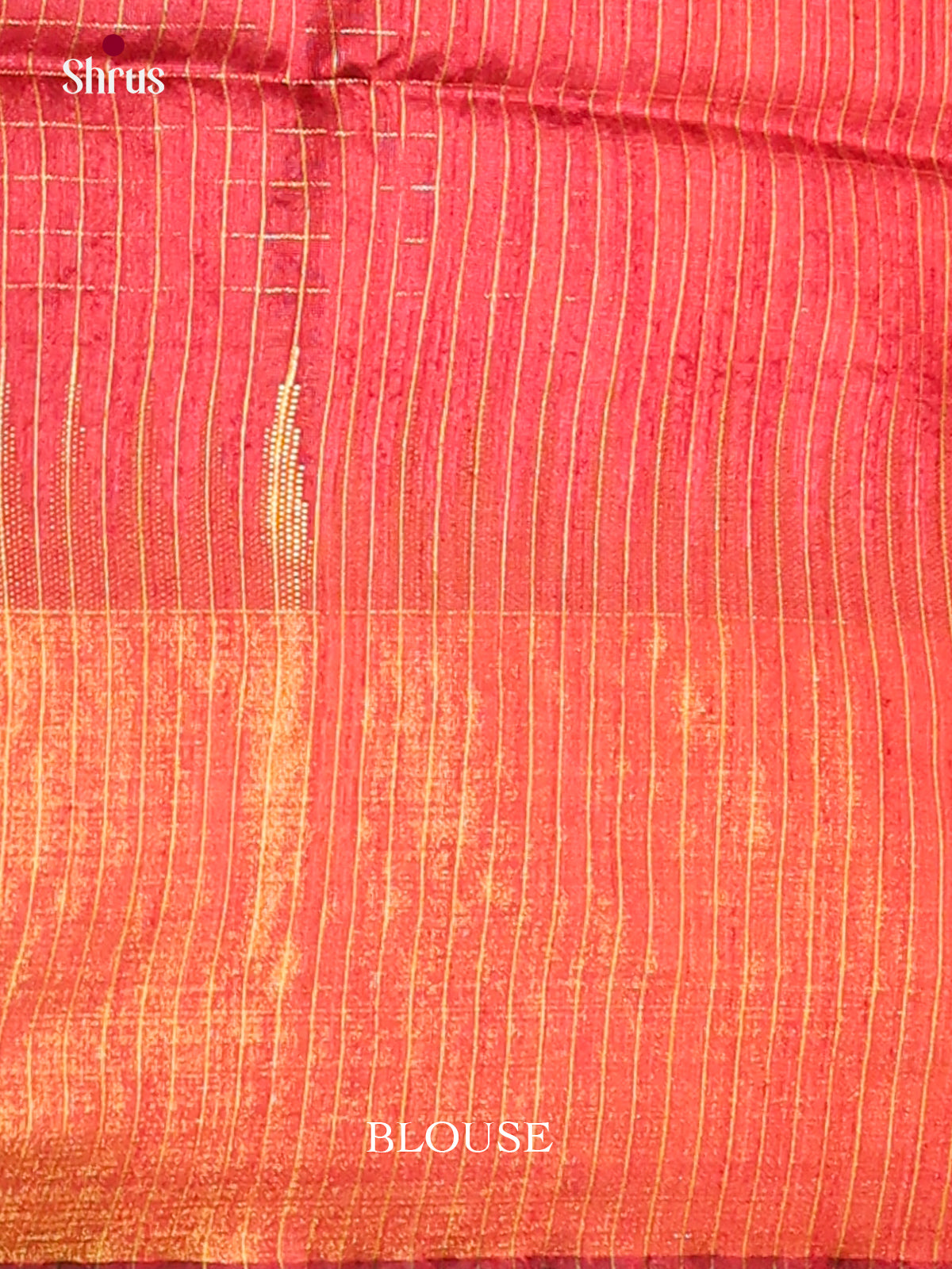 Mustard & Maroon -Semi Rawsilk Saree - Shop on Shrus.com