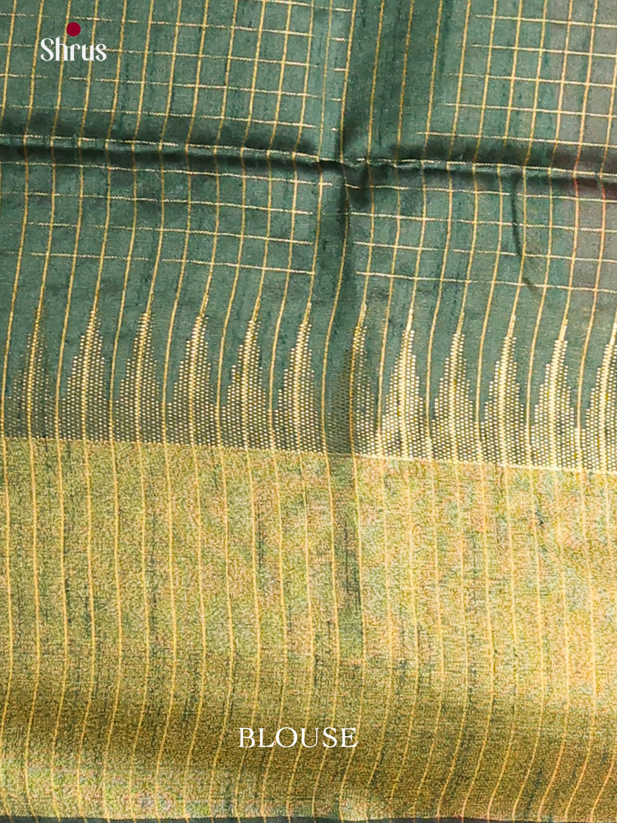 Pink & green - Semi Rawsilk Saree - Shop on Shrus.com