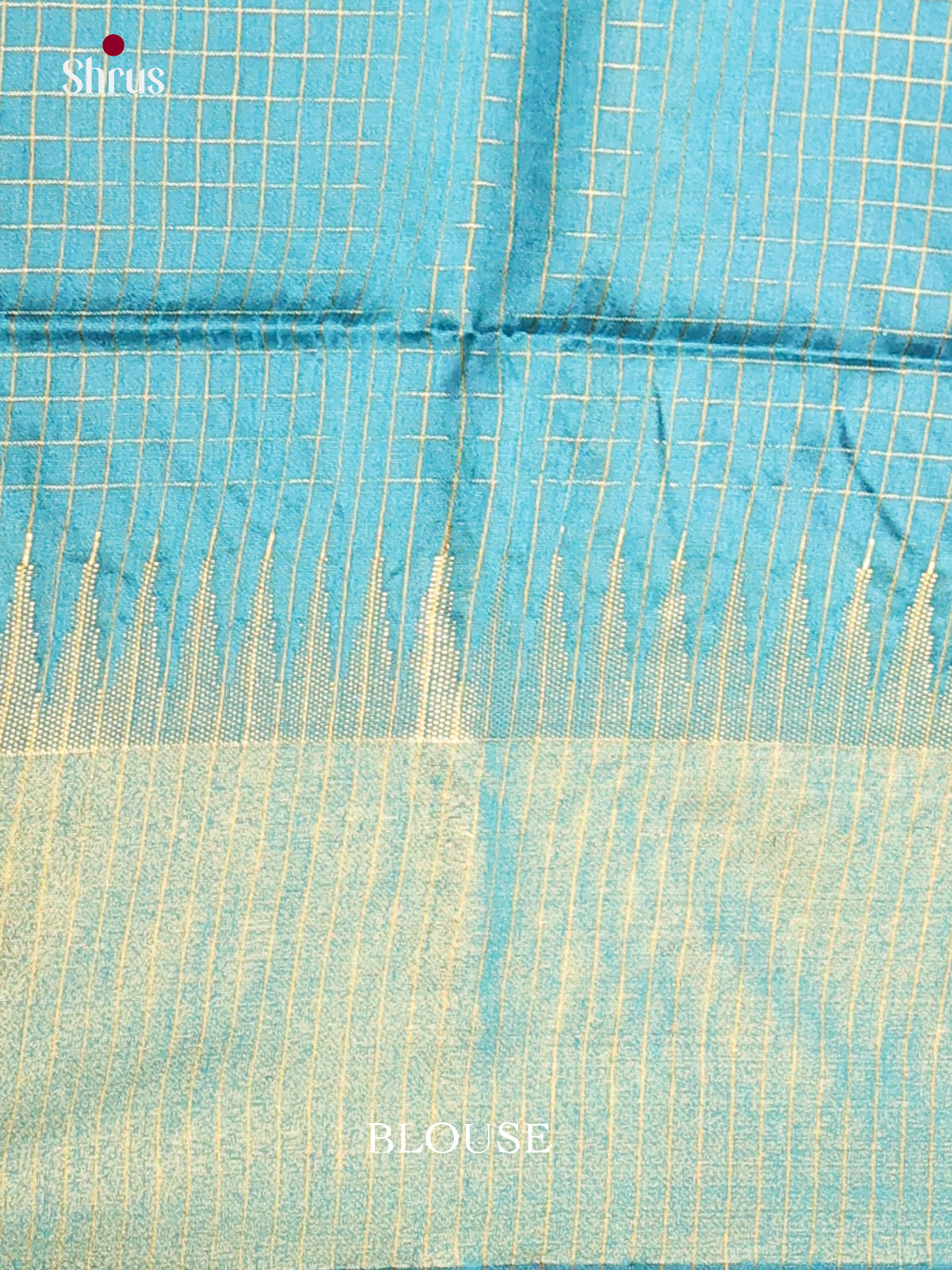 Blue & Light Blue - Semi Rawsilk Saree