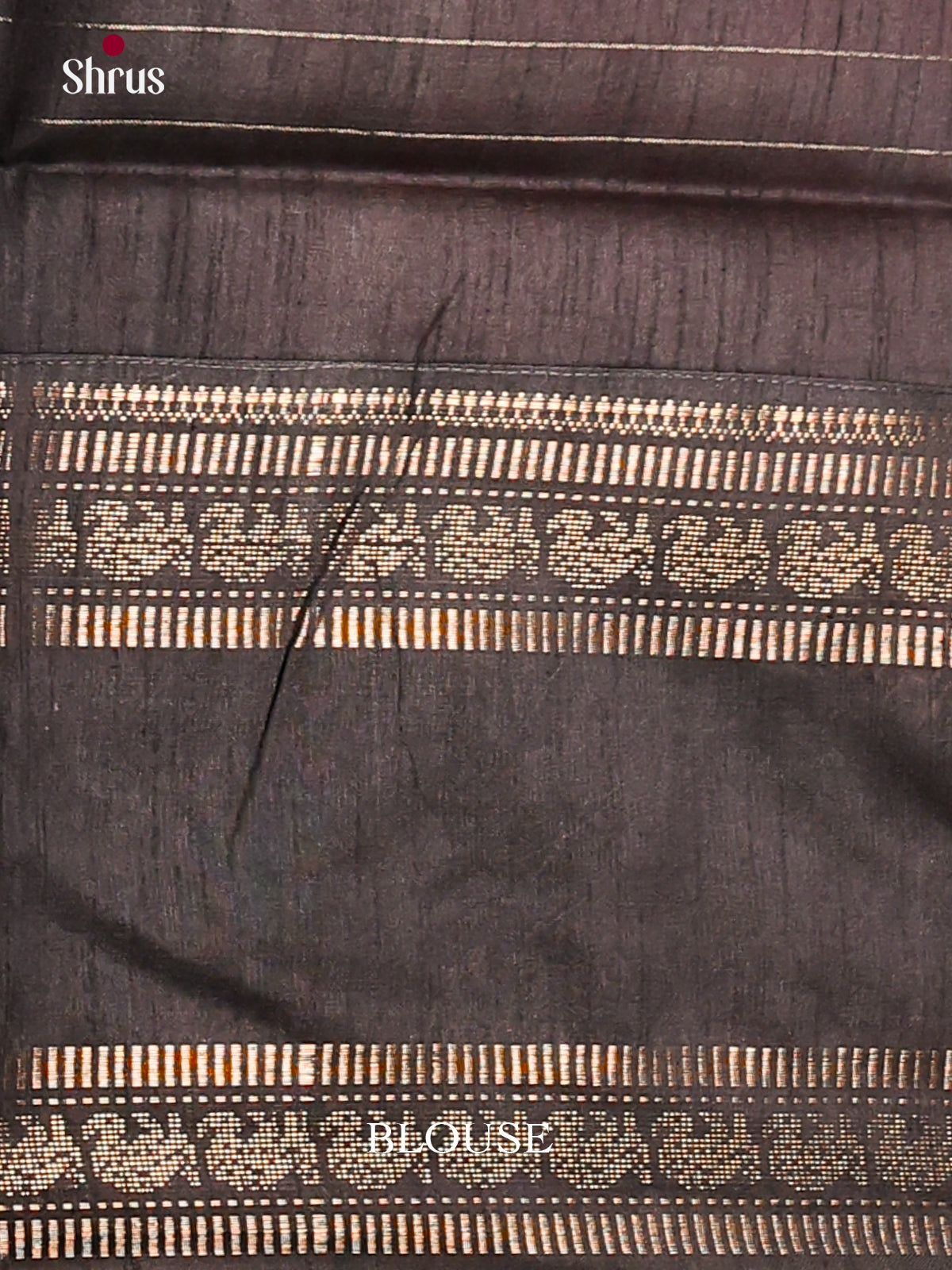 Red & Black - Semi Rawsilk Saree - Shop on Shrus.com