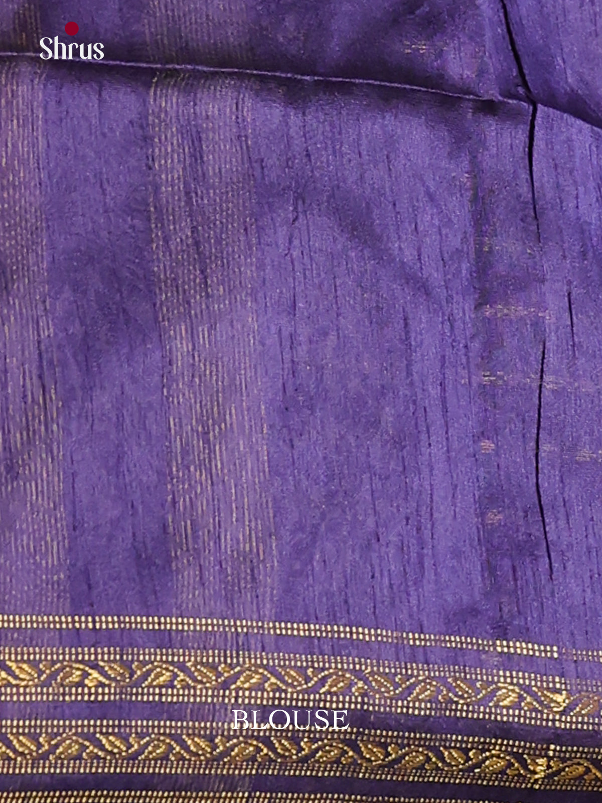 Red & Blue - Semi Rawsilk Saree - Shop on Shrus.com