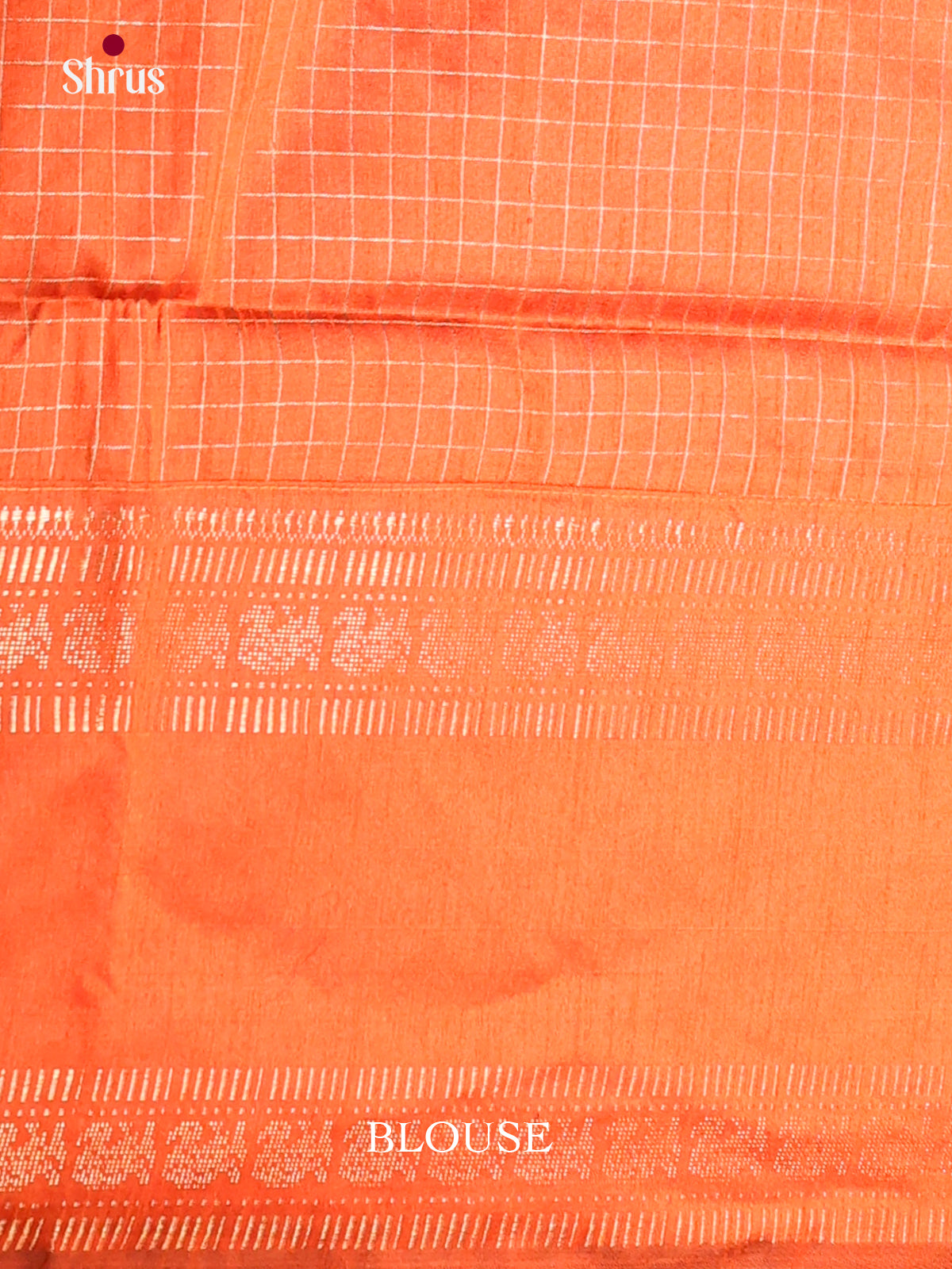 Purple  & Orange - Semi Rawsilk Saree - Shop on Shrus.com