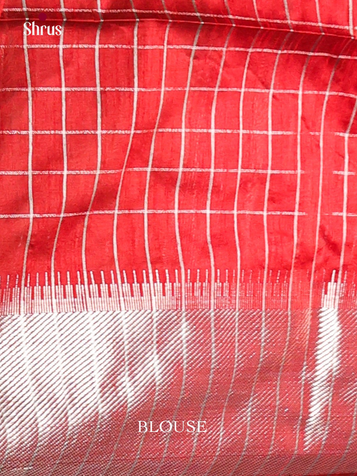 Green & Red - Semi Rawsilk Saree