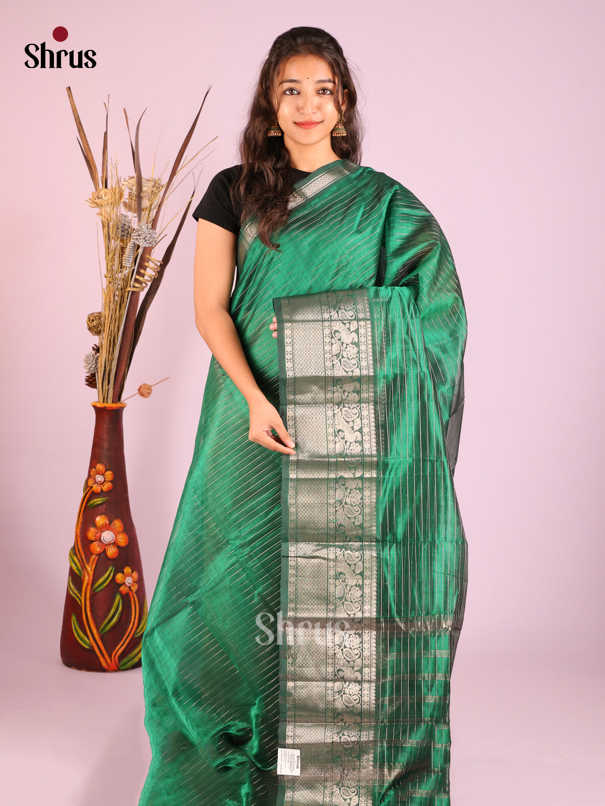 DHS13086 - Mangalagiri silkcotton Saree - Shop on Shrus.com