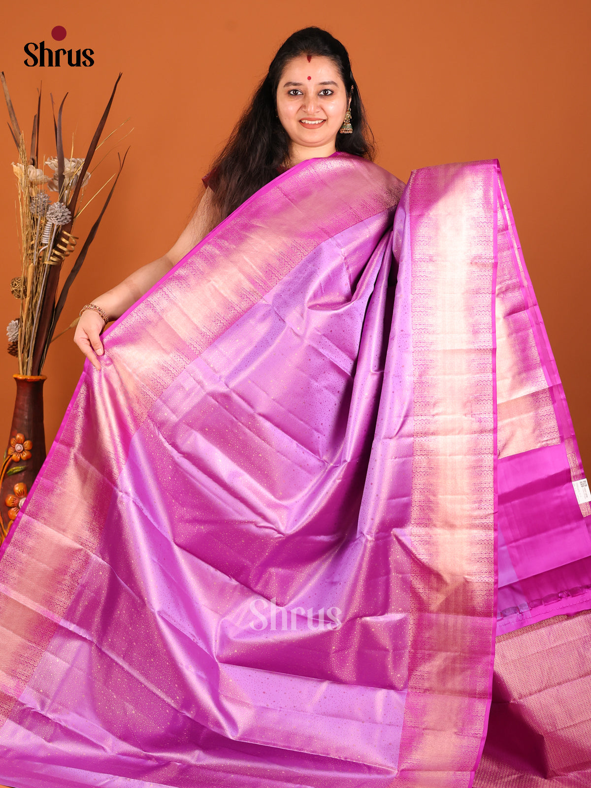 pink kanchipuram silk saree -1