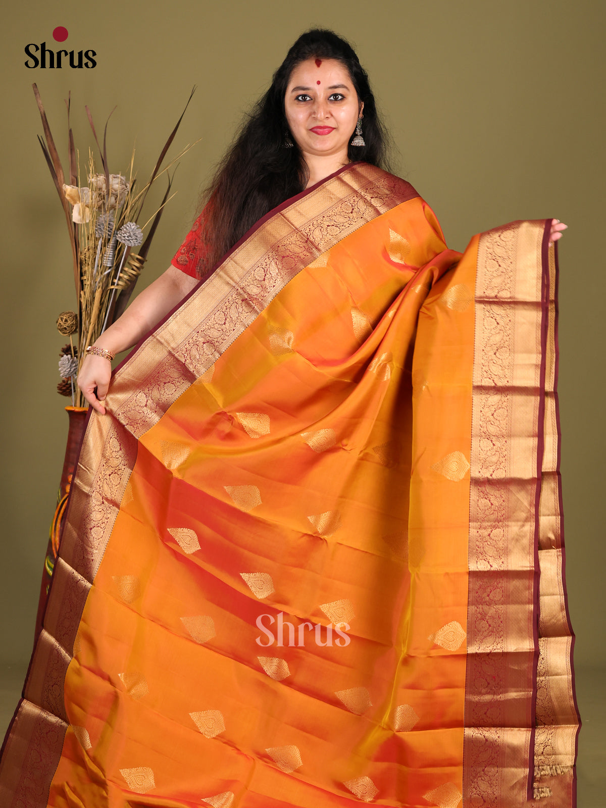 DHS14040-Kanchipuram-halfpure - Shop on Shrus.com