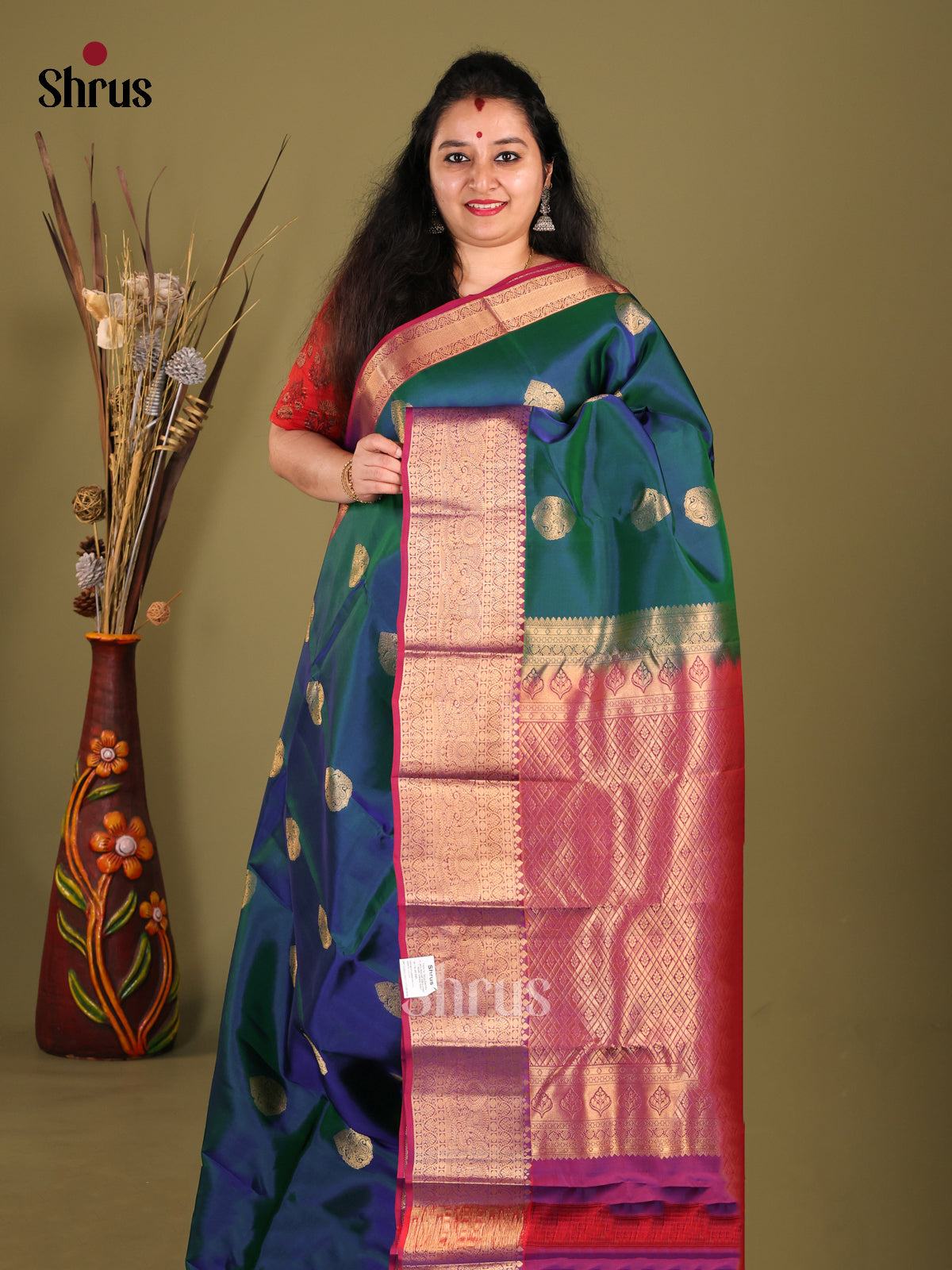 DHS14043-Kanchipuram-halfpure - Shop on Shrus.com